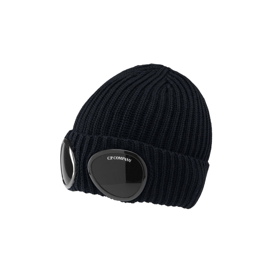 RFCMAC742A 005509A 888 [13% 쿠폰] C.P. Company Extra Fine Merino Wool Goggle Beanie Total Eclipse Blue - 25FW