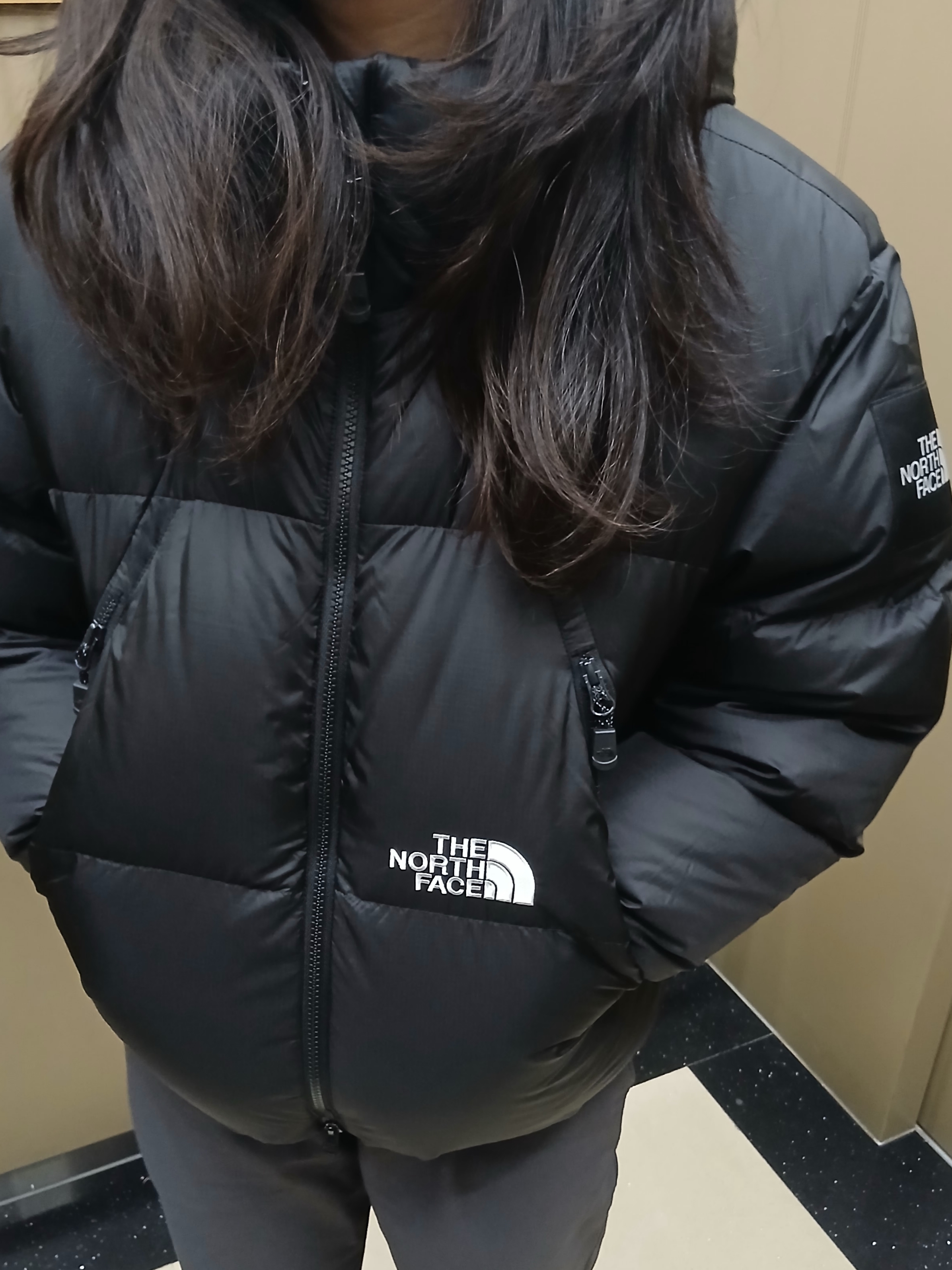 The North Face White Label Project Down Jacket RDS Black - 25FW 착용 스타일 - 1
