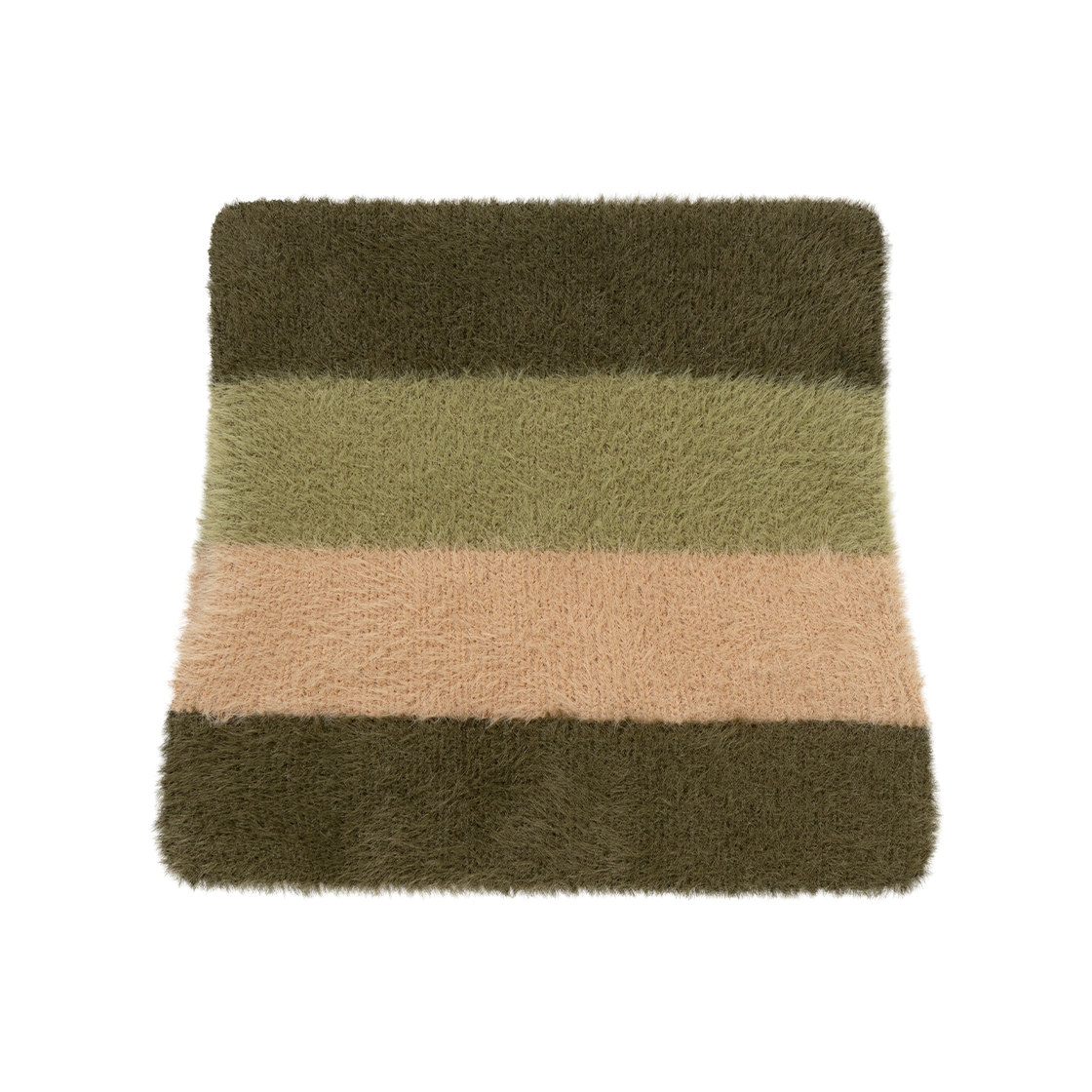 어글리쉐도우 스트라이프 캣 비니 카키(UGLYSHADOW Stripe Cat Beanie Khaki) - 2