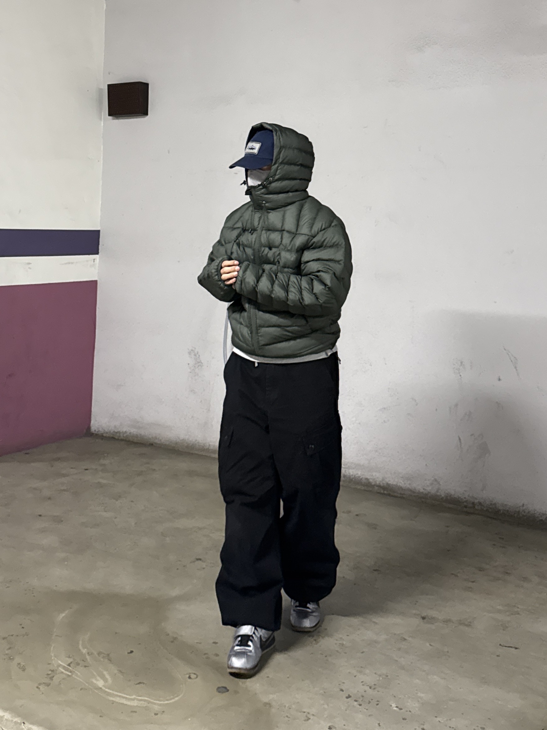 Patagonia P-6 Label Trad Cap Navy, Patagonia P-6 Label Maclure Hat New Navy 착용 스타일 - 1