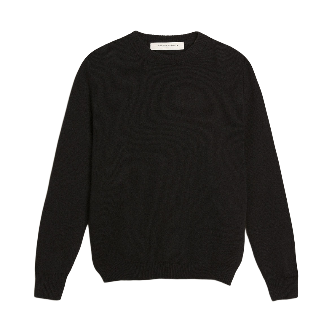골든구스 로고 백 라운드넥 코튼 스웨터 다크 블루(Golden Goose Logo Back Round Neck Cotton Sweater Dark Blue)