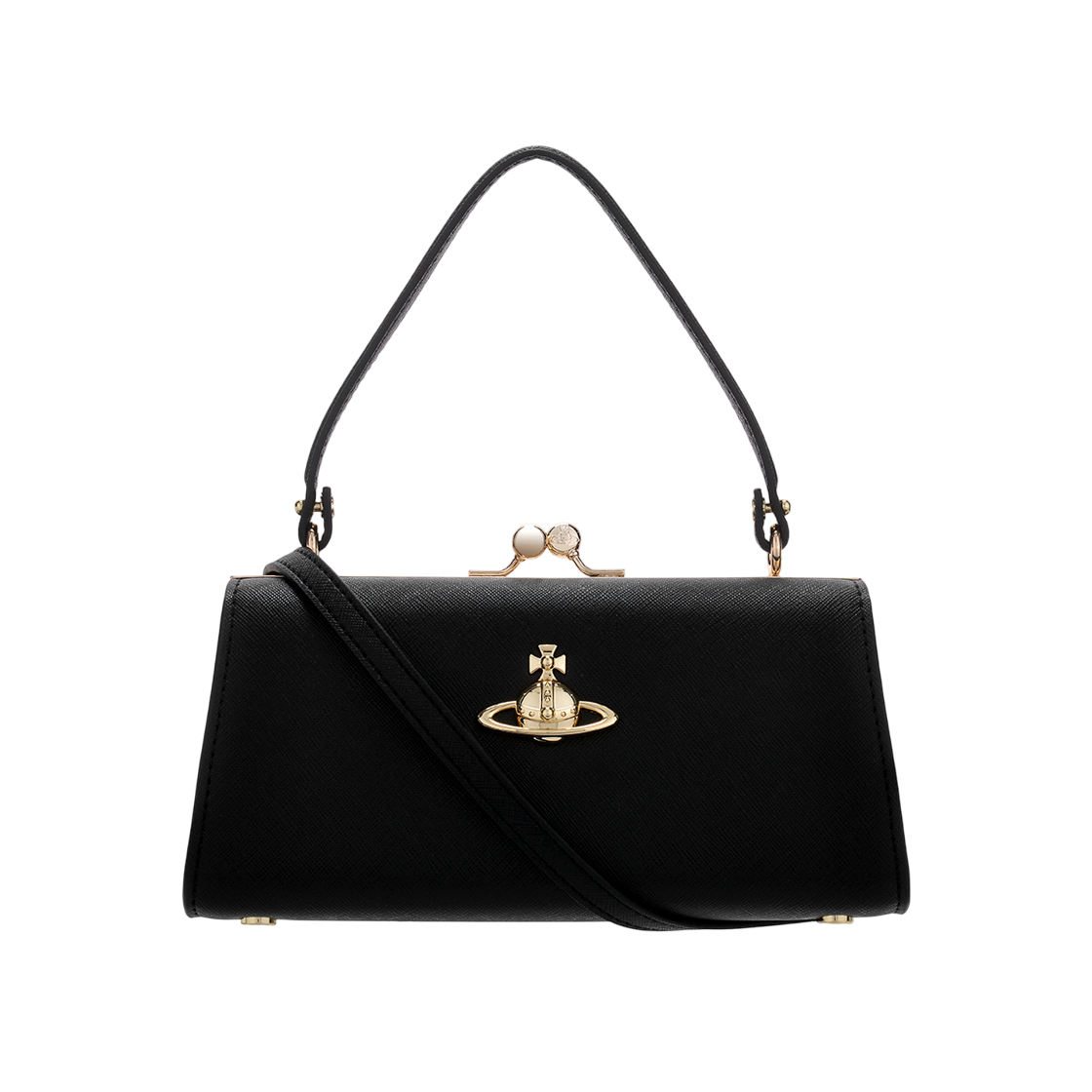 4B01000QW S0021 N402 [13% 쿠폰] Vivienne Westwood Extra Large Doll Frame Purse Tote Bag Black
