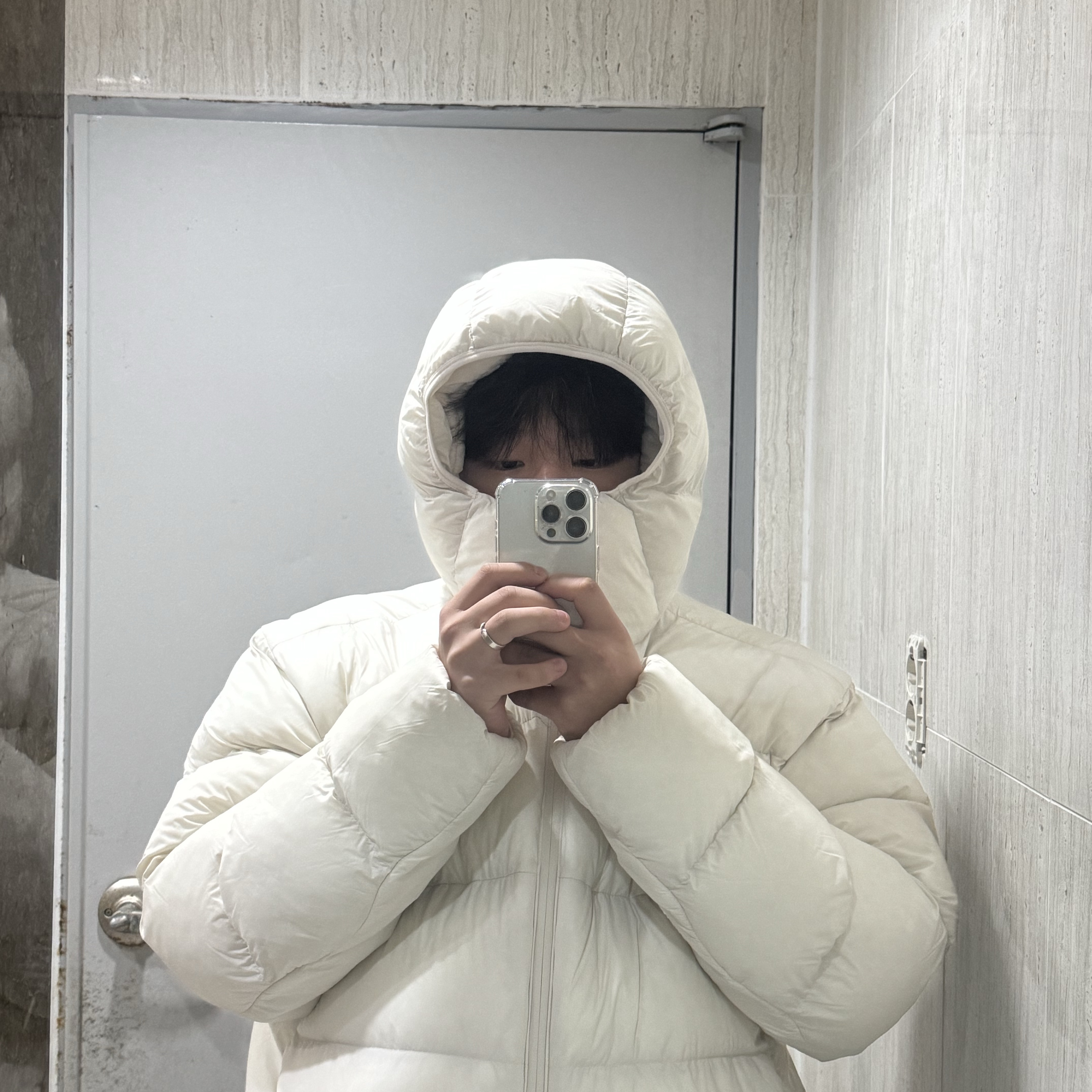 Nike ACG Therma-Fit ADV Lunar Lake Loose Hooded Jacket Light Orewood Brown - Asia 착용 스타일