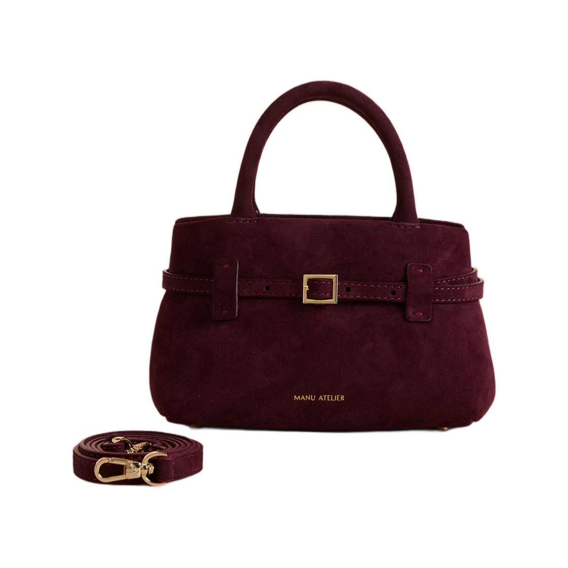 마누 아틀리에 르 깜봉 20 멀롯 스웨이드(Manu Atelier Le Cambon 20 Merlot Suede)