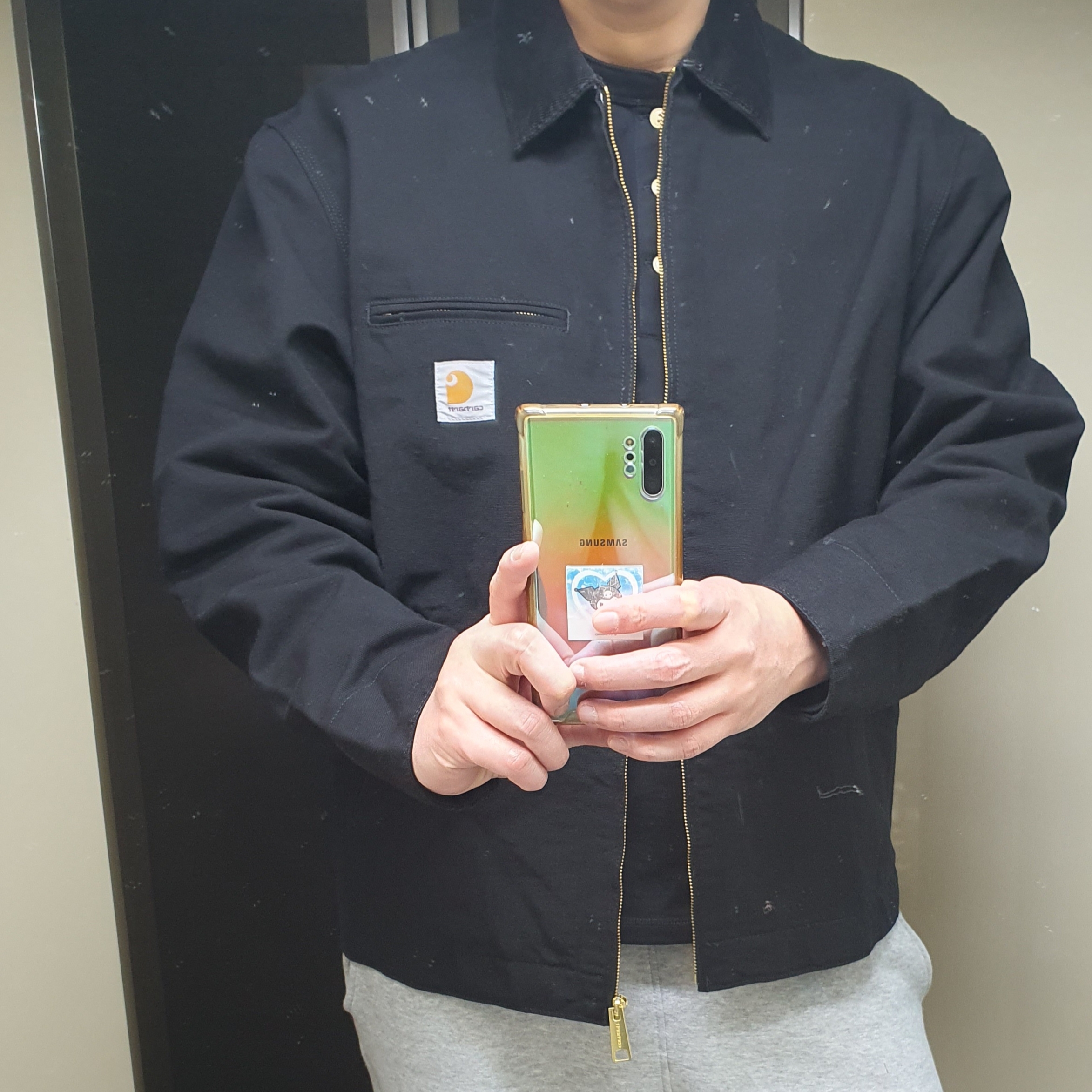 Carhartt WIP Detroit Jacket Black 착용 스타일