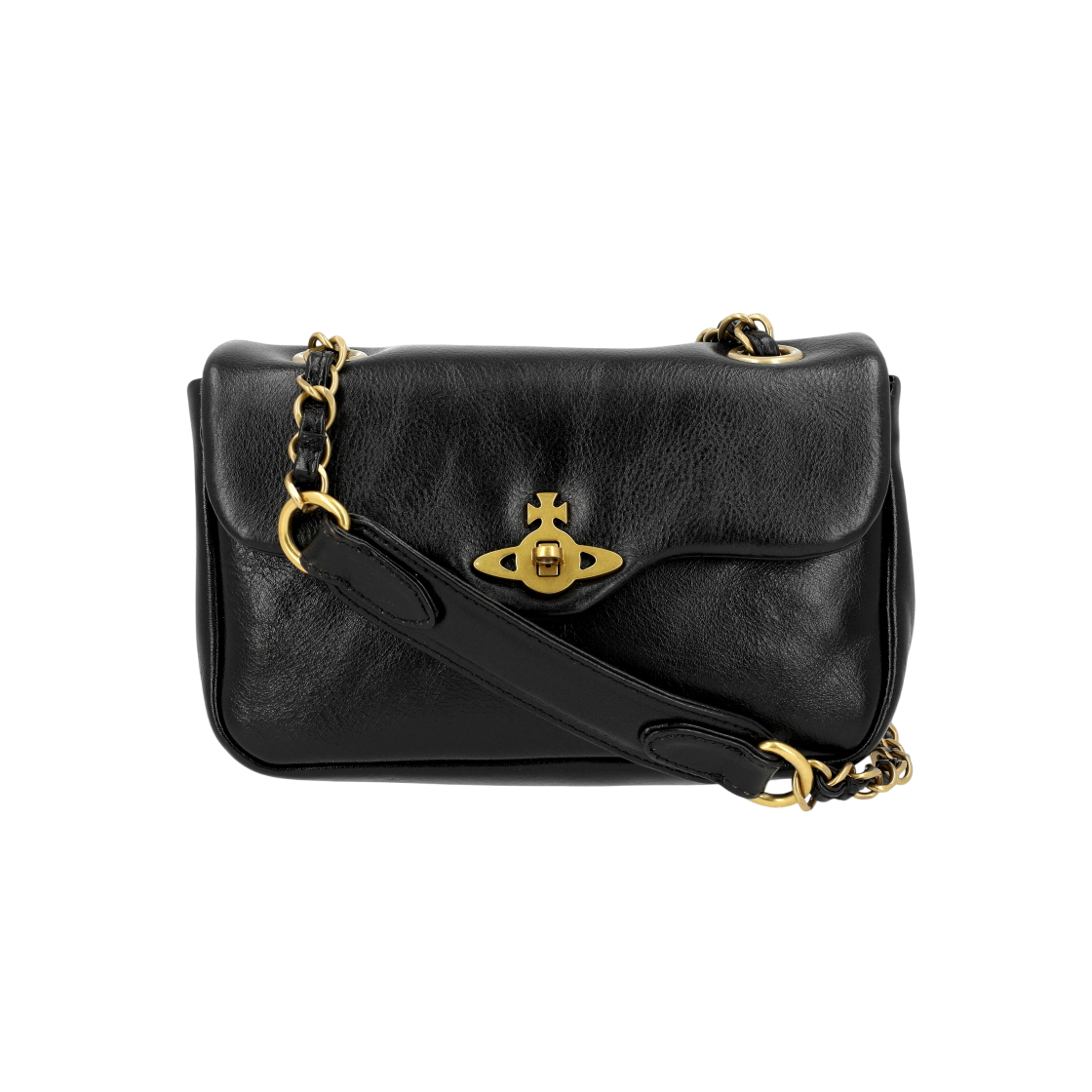 46030004W L0067 N401 [13% 쿠폰] Vivienne Westwood Anita Chain Shoulder Bag Black