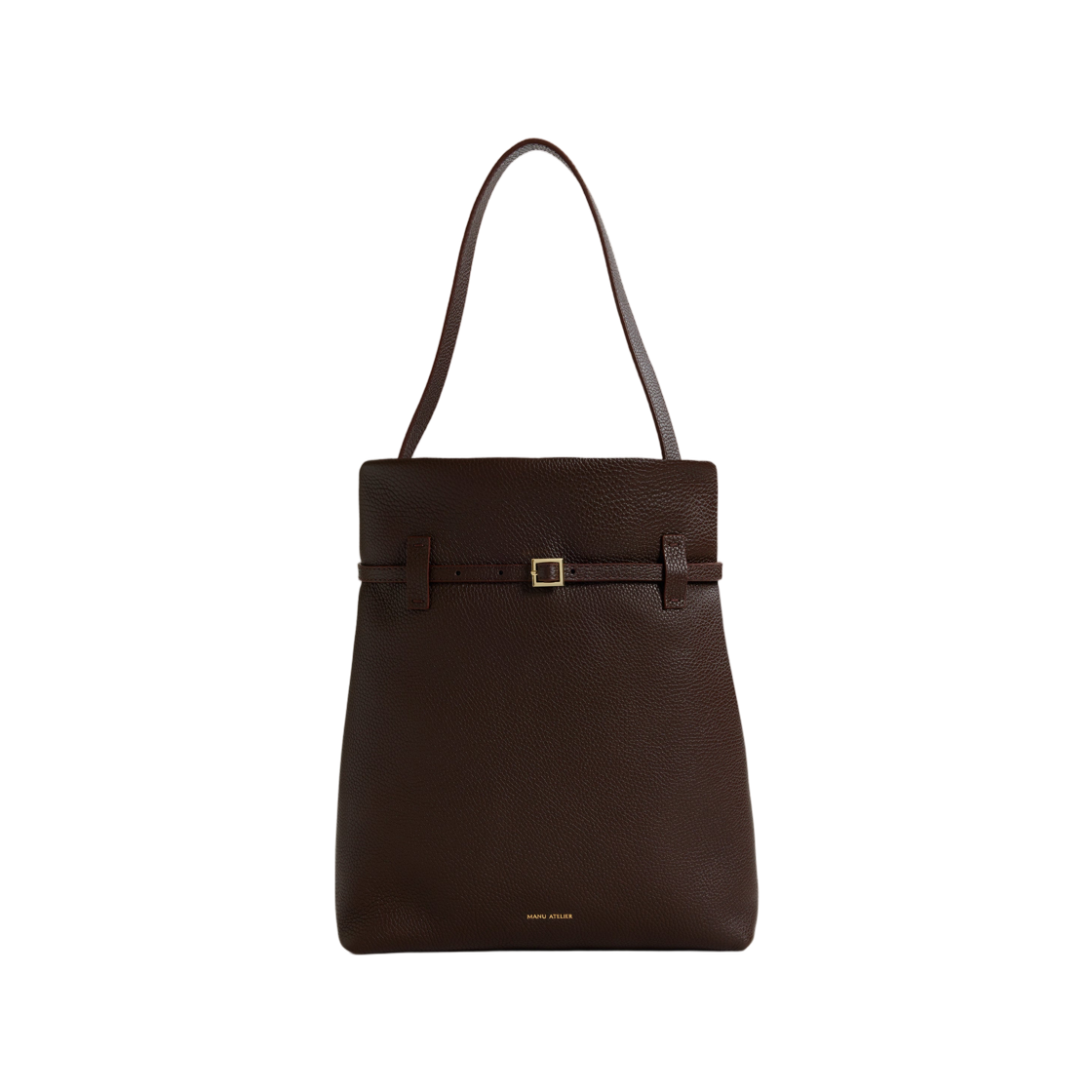 마누 아틀리에 토트 듀 주르 딥 브라운(Manu Atelier Tote du Jour Deep Brown)