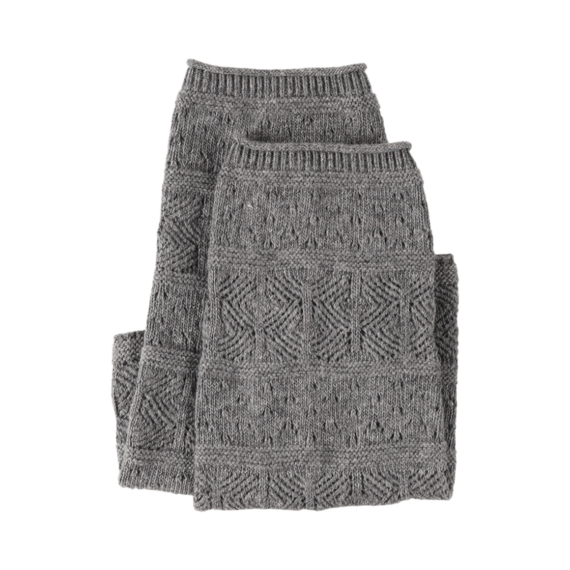 하이산 더스티 니트 레그워머 그레이(Heisan Dusty Knit Legwarmer Grey)
