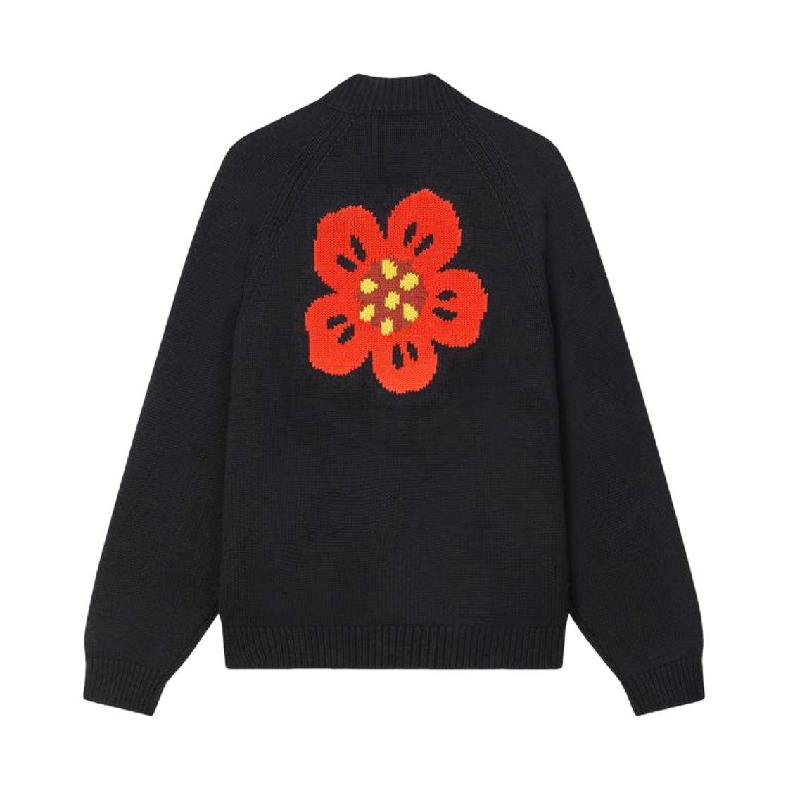 겐조 보케 플라워 코튼 울 가디건 블랙(Kenzo Boke Flower Cotton Wool Cardigan Black) - 2