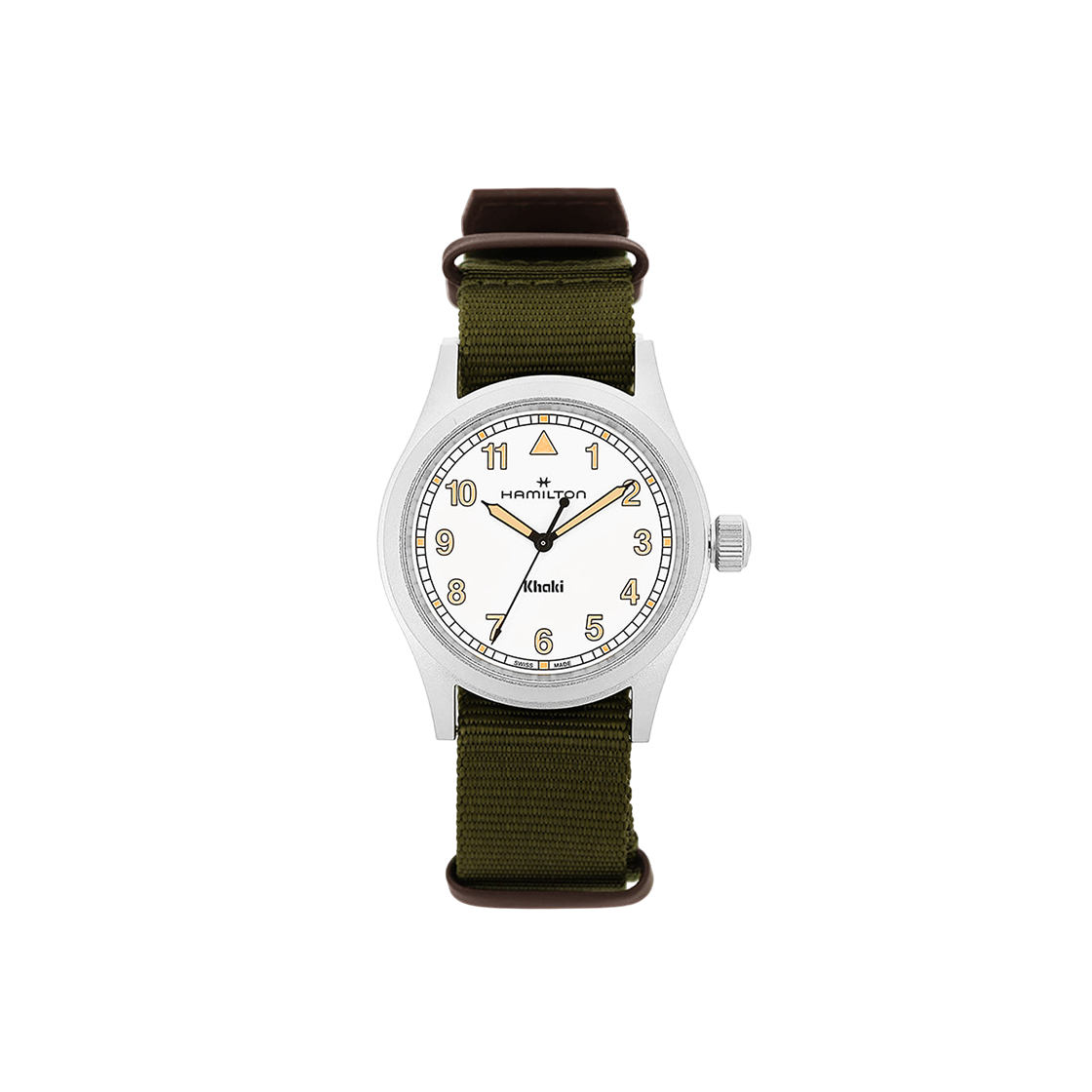 H69401910 [13% 쿠폰] Hamilton Khaki Field Quartz 38mm Stainless Steel White