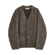 Our Legacy Cardigan Mole Grey Hairy Wool