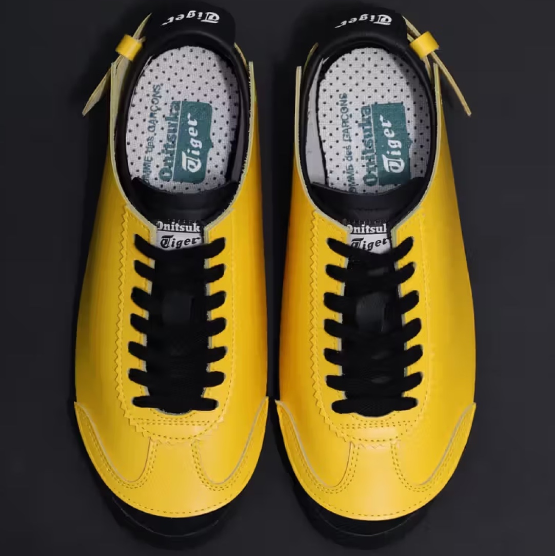 Onitsuka Tiger Mexico 66 Yellow Black 착용 스타일 - 4