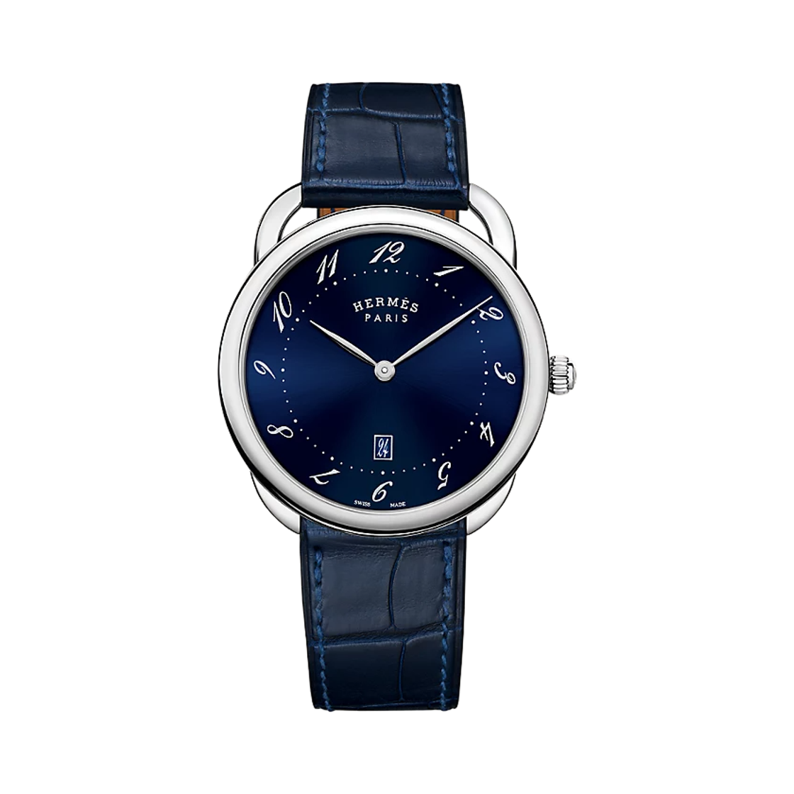 에르메스 아르쏘 워치 블루 아비쓰 스트랩 & 스틸(Hermes Arceau Watch Bleu Abysse Strap & Steel)