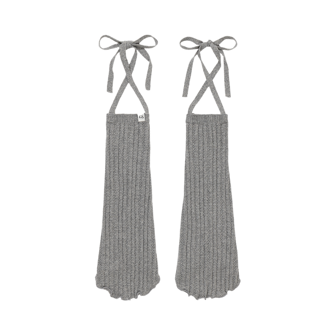 WTC027 UGLYSHADOW Lace Long Knit Warmer Grey