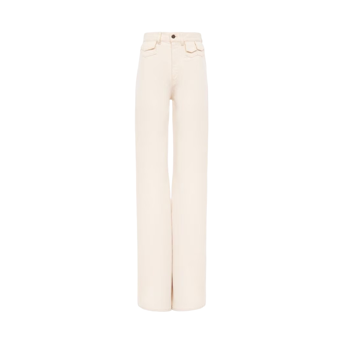 CH25UDP03251112 (W) Chloe Denim High-Rise Flared Jeans Eden White