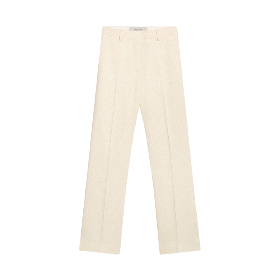 (W) 골든구스 테일러드 패브릭 루즈 팬츠 원 화이트((W) Golden Goose Tailored Fabric Loose Pants Worn White)