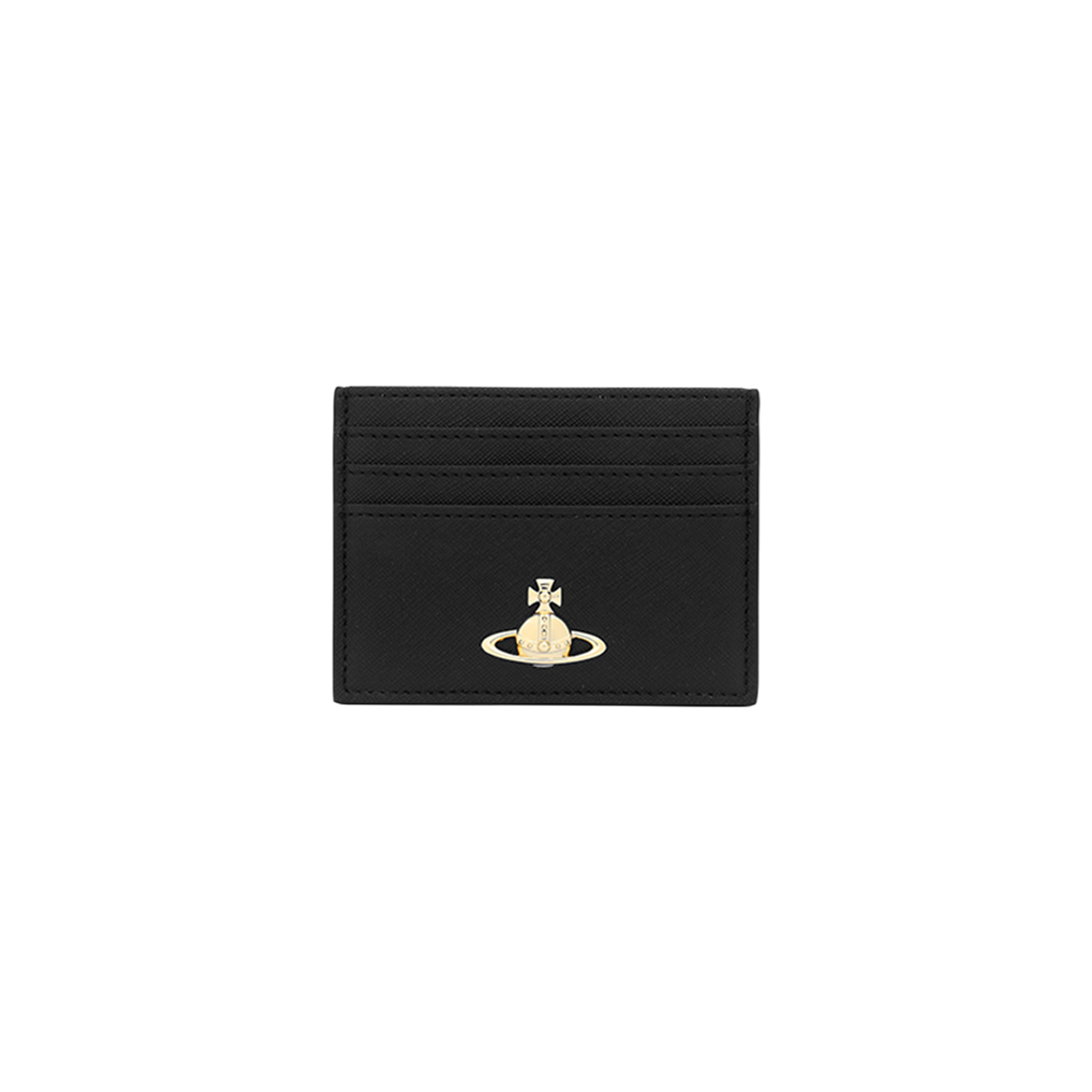 54030004W S0021 N402 [13% 쿠폰] Vivienne Westwood Logo Flat Card Holder Black