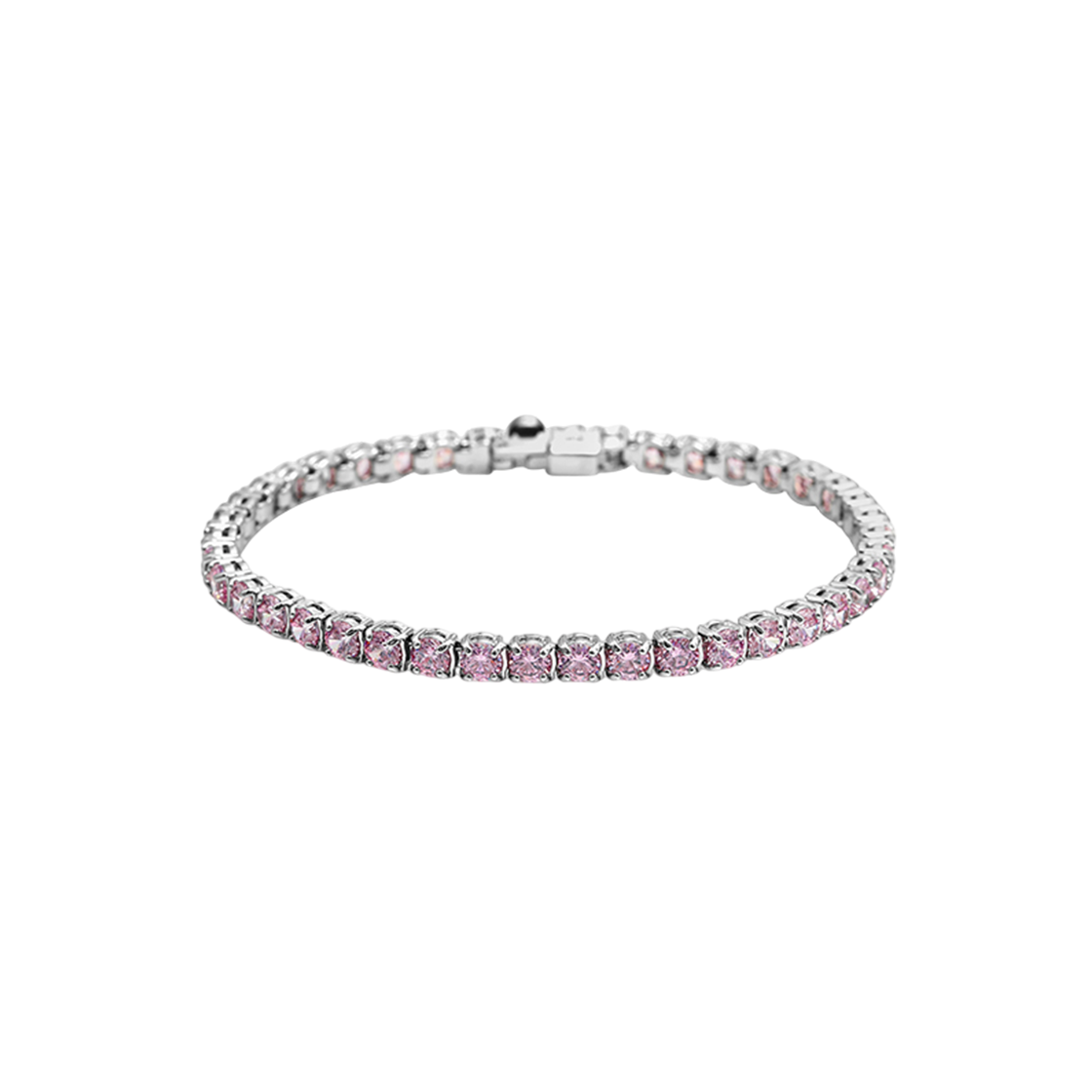 5648931 [13% 쿠폰] (W) Swarovski Matrix Tennis Bracelet Pink Rhodium Plated