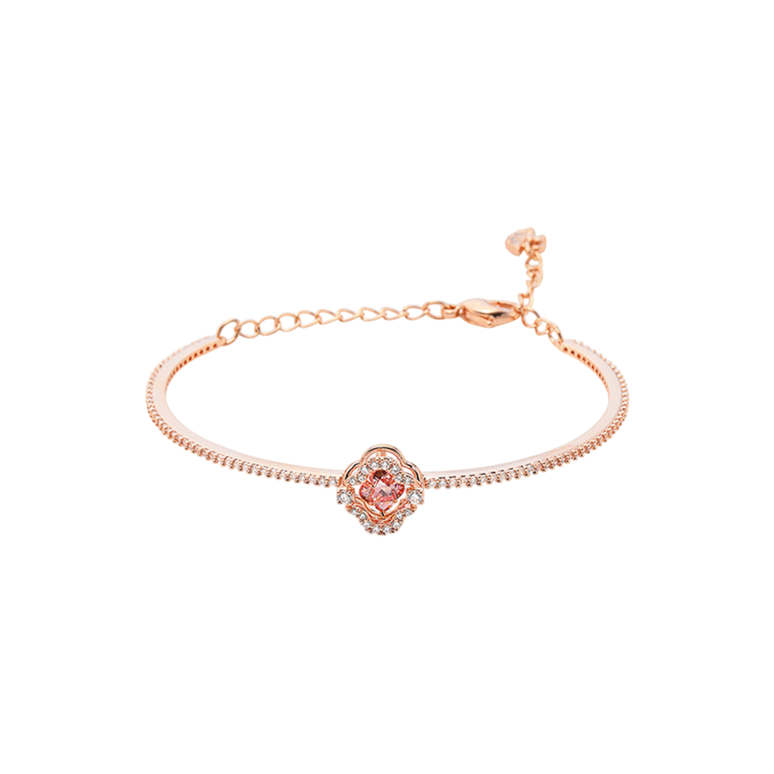 5516476 [13% 쿠폰] (W) Swarovski Sparkling Dance Bangle Pink Rose Gold Plated