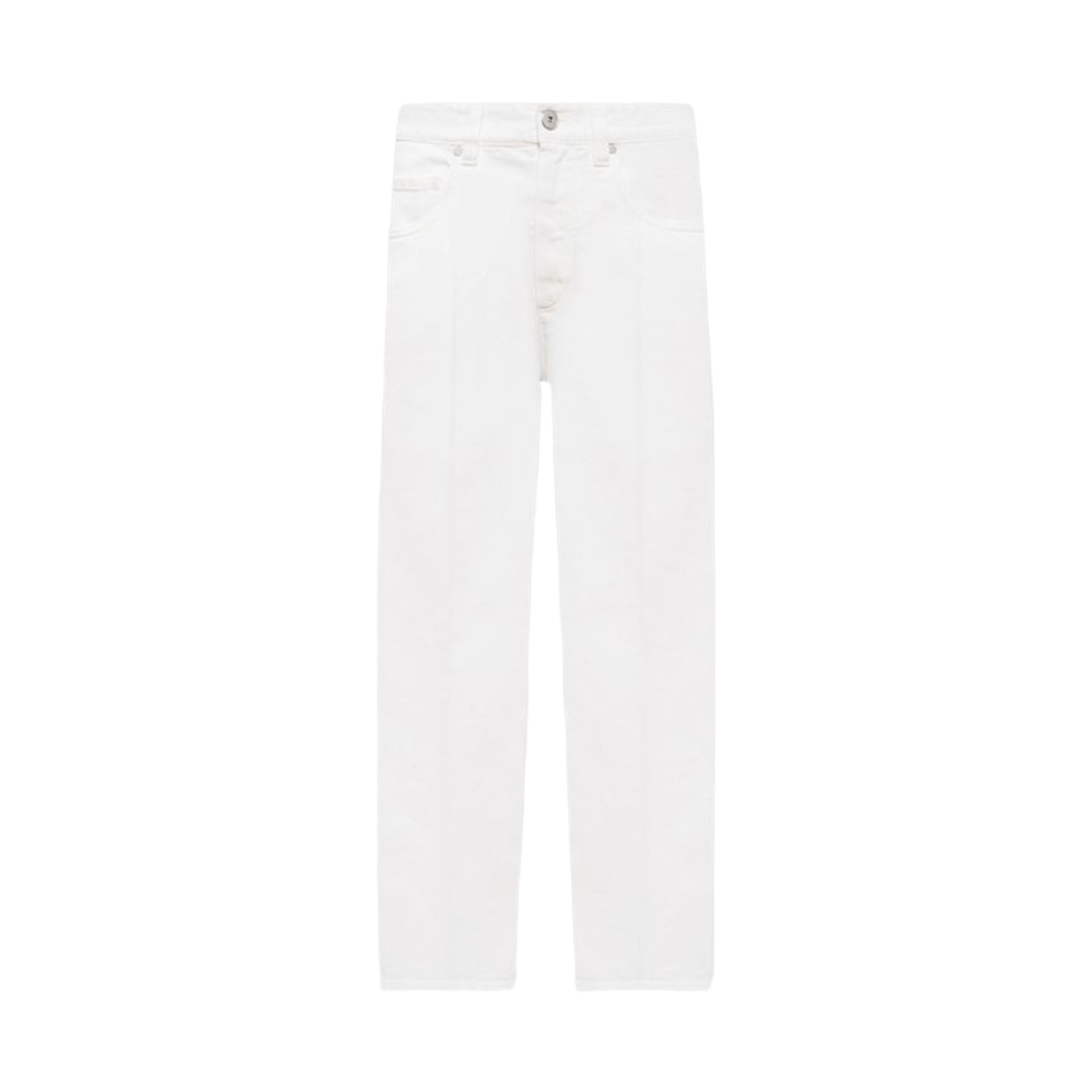 MPH81P4008-C600 (W) Brunello Cucinelli Corduroy Wide Leg Pants White