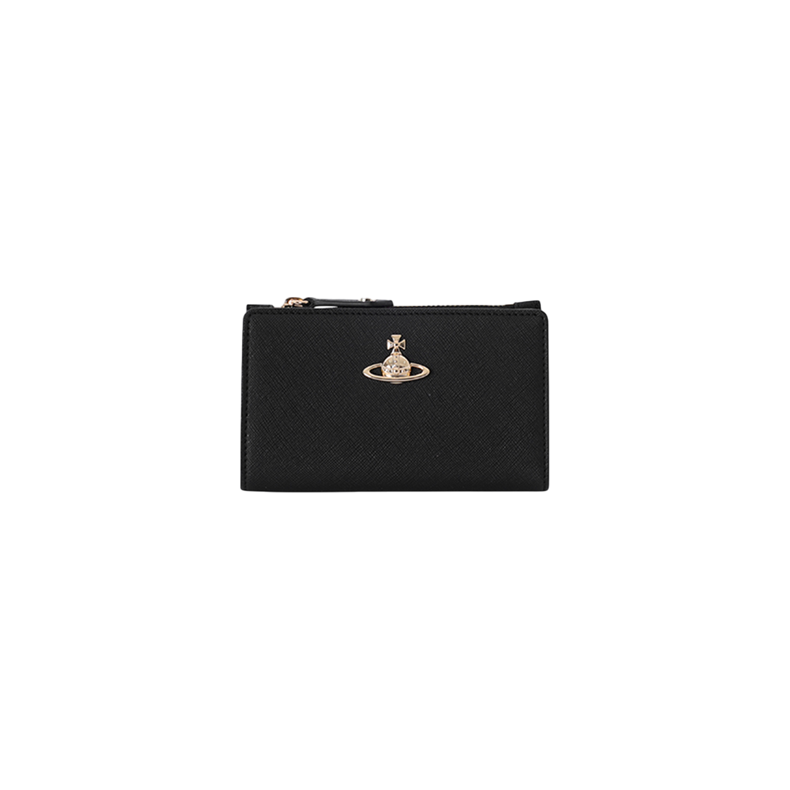 54020001W S000B N402 [13% 쿠폰] Vivienne Westwood Re-Vegan Biogreen Saffiano Slim Flap Card Holder Black