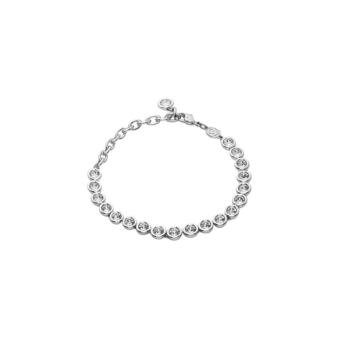 5682666 [13% 쿠폰] (W) Swarovski Imber Tennis Bracelet Round Cut White Rhodium Plated