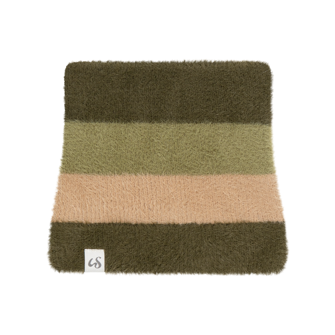 WTC029 UGLYSHADOW Stripe Cat Beanie Khaki