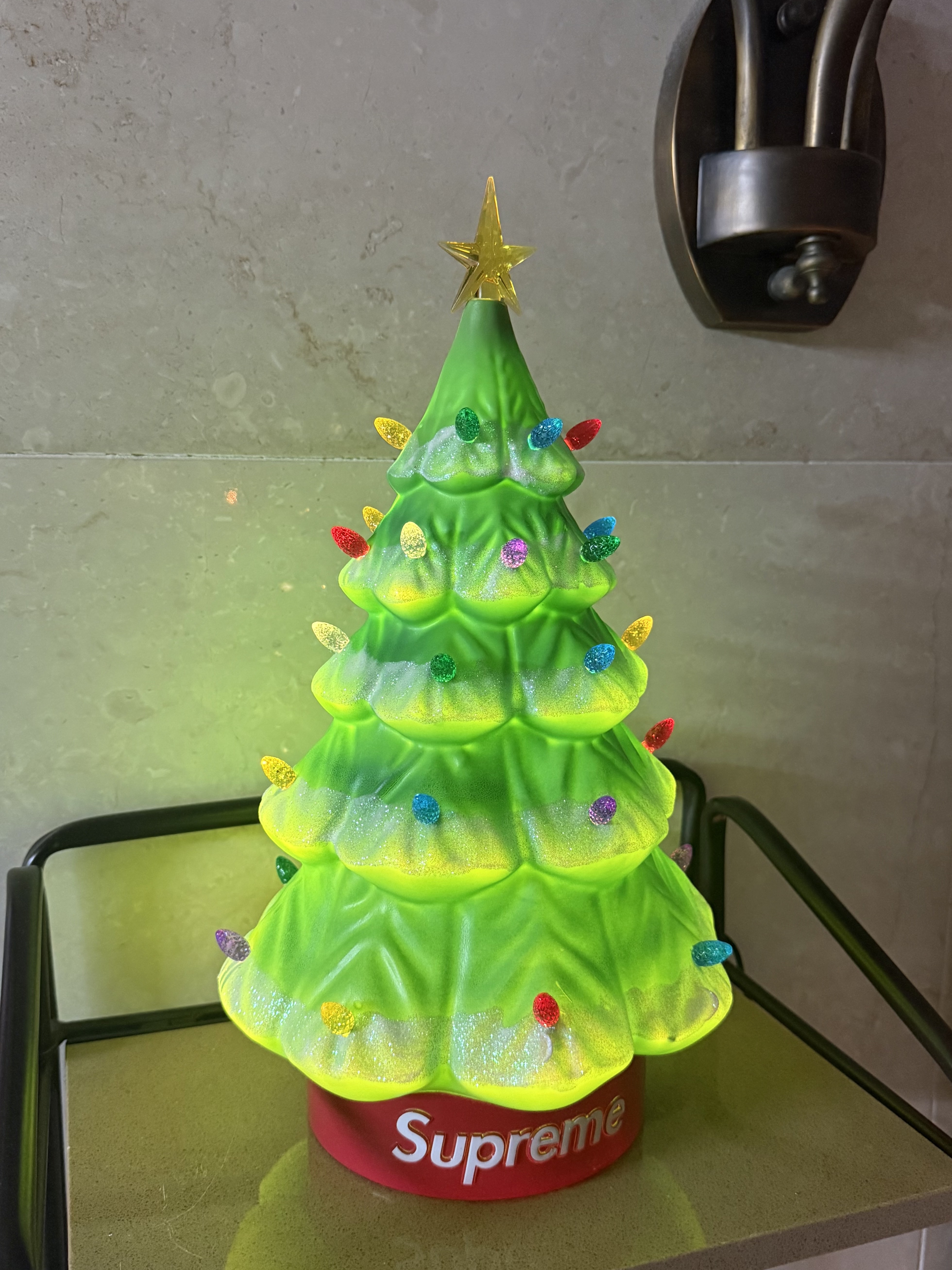 Supreme 15" Holiday Tree Green - 25FW 착용 스타일 - 1