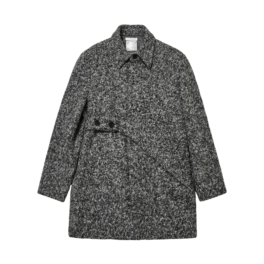 S25FW6001CH SEEN Oversized Single Strap Coat Chacoal