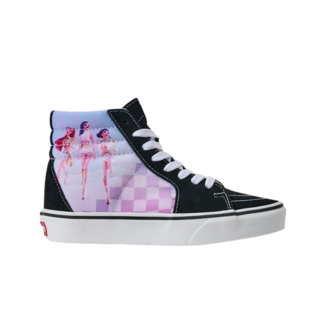 (키즈) 반스 x 케이팝 데몬 헌터스 스케이트 하이 블랙((Kids) Vans x K-Pop Demon Hunters Sk8-Hi Black)