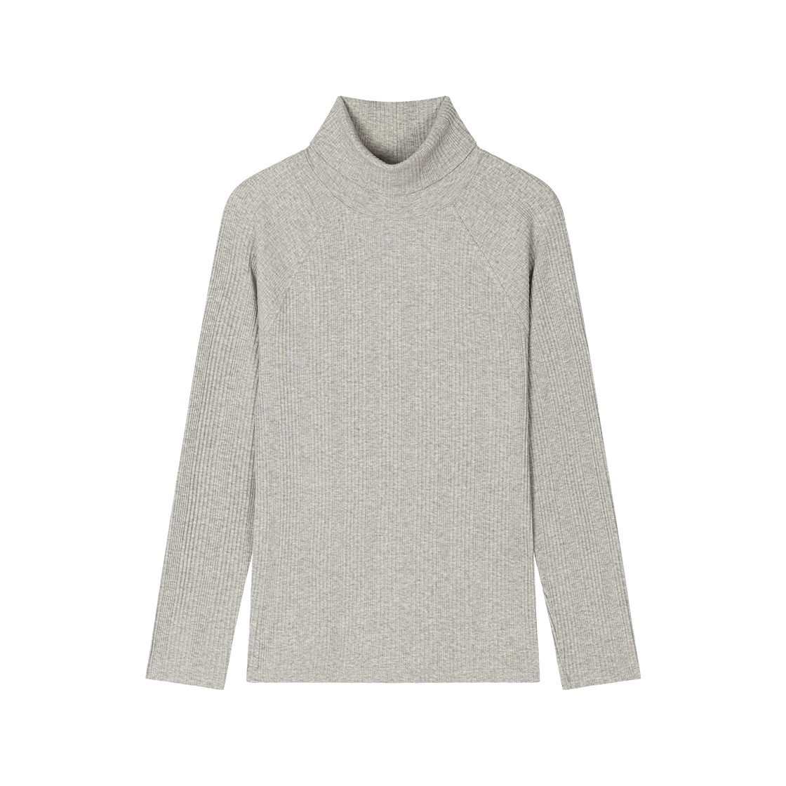웨이비니스 래글런 터틀 넥 슬리브 라이트 그레이(Waviness Raglan Turtle Neck Sleeve Light Grey)