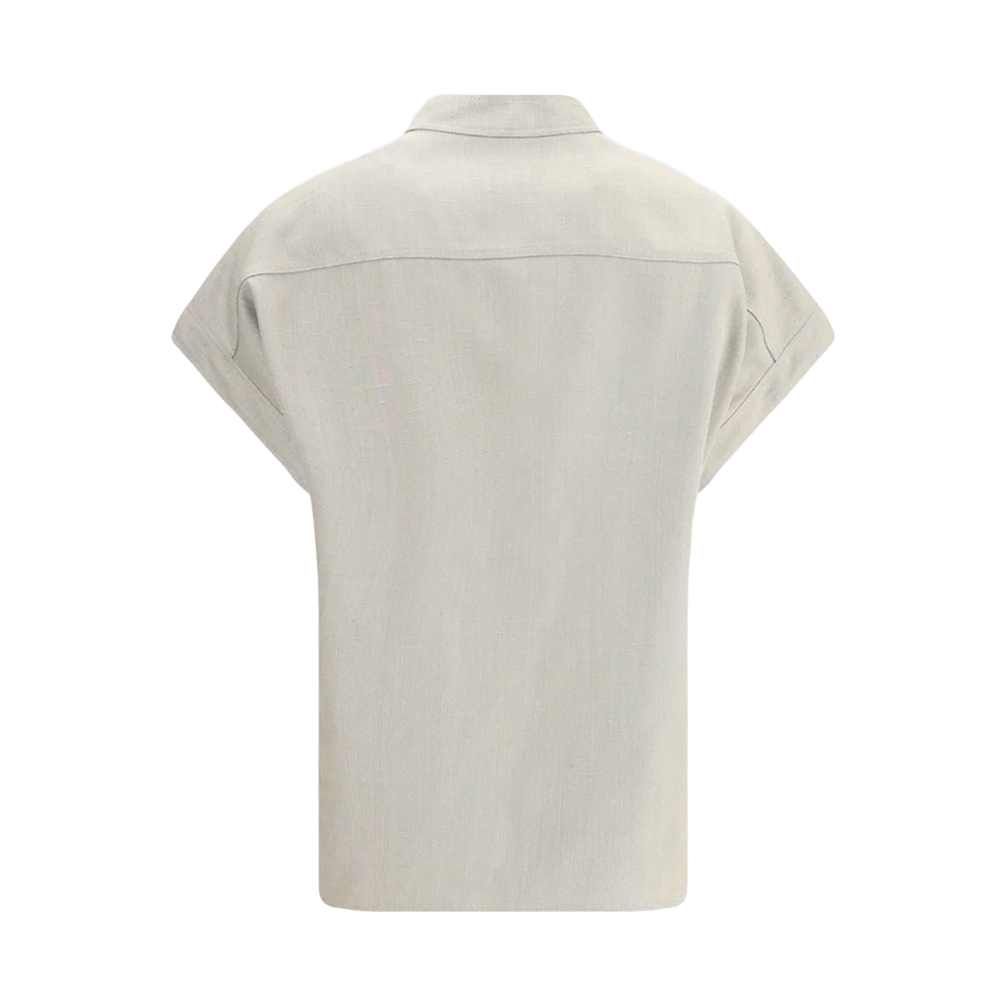 (W) 로로 피아나 버진 울 아니시드 실크 엘로디 셔츠 베이지((W) Loro Piana Virgin Wool Aniseed Silk Elodie Shirt Beige) - 2