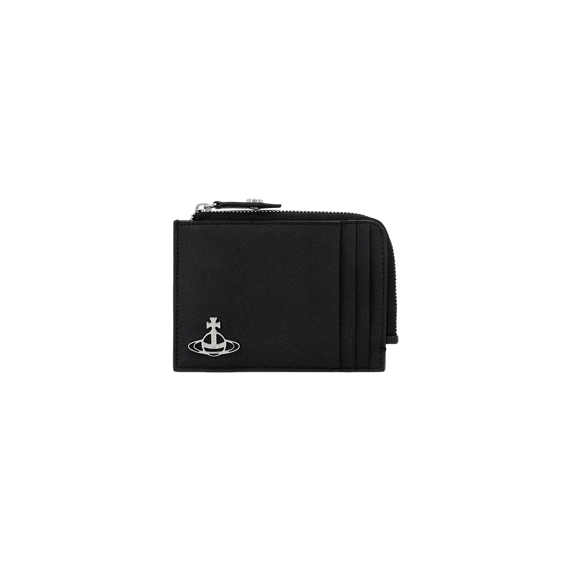 54020008U S000B N401 [13% 쿠폰] Vivienne Westwood Orb Plaque Zip Wallet Black