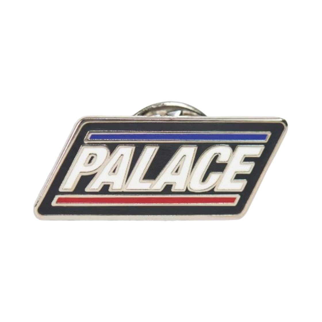 - Palace Basically Pin Badge Black Silver - 25FW