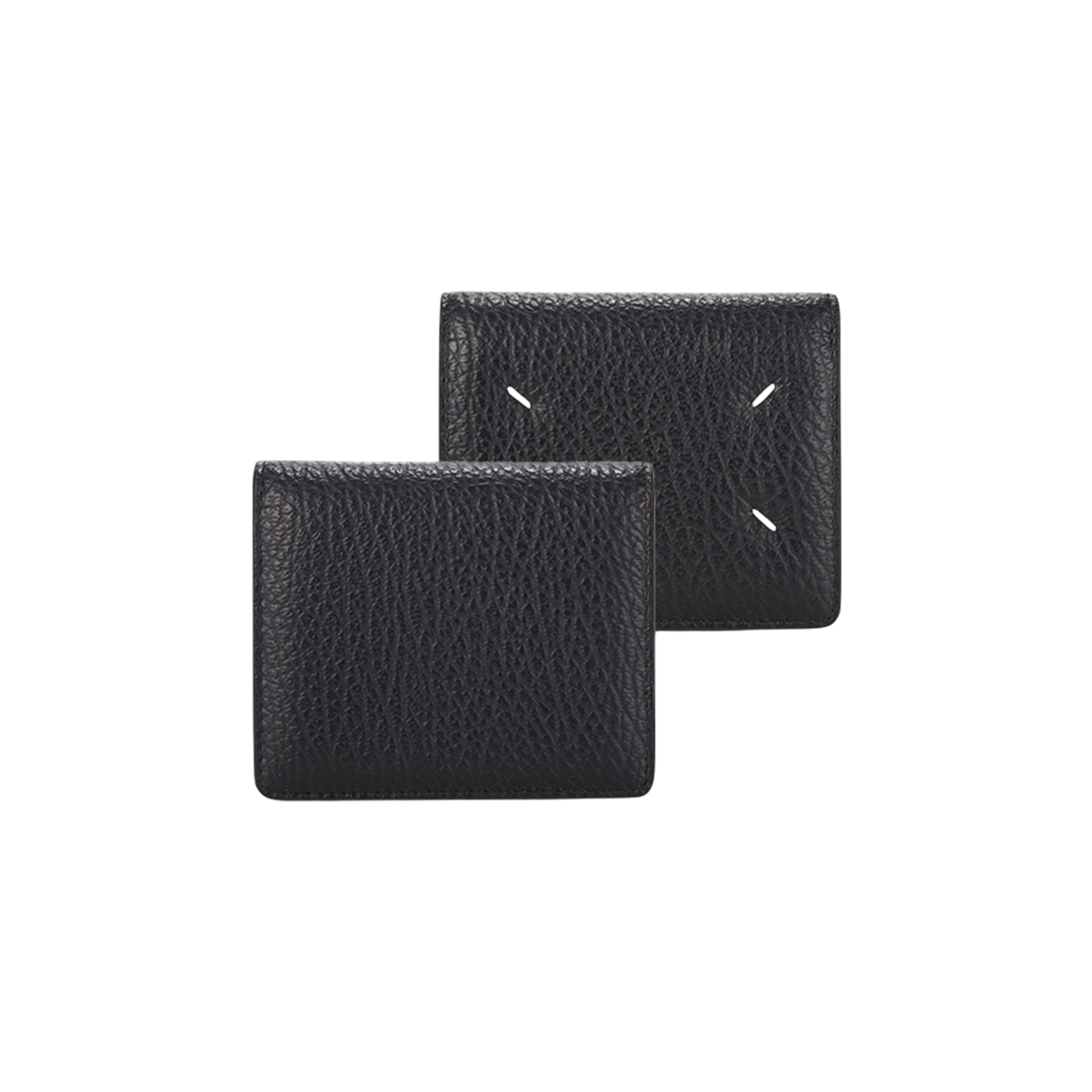 S56UI0140 P4455 T8013 [13% 쿠폰] Maison Margiela Compact Bi-Fold Wallet Black