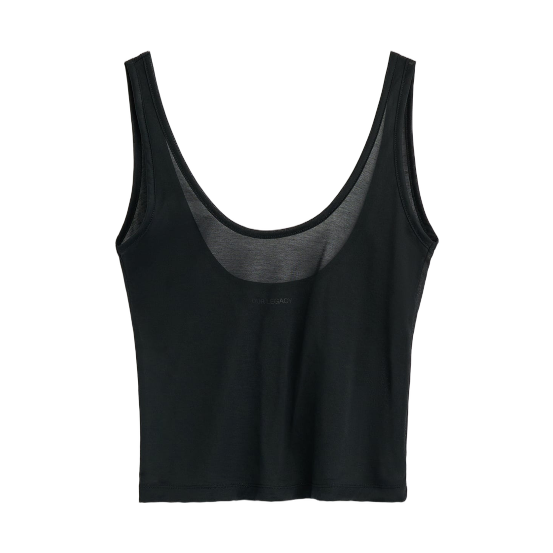 W4256BB (W) Our Legacy Blade Tank Black Stocking Jersey