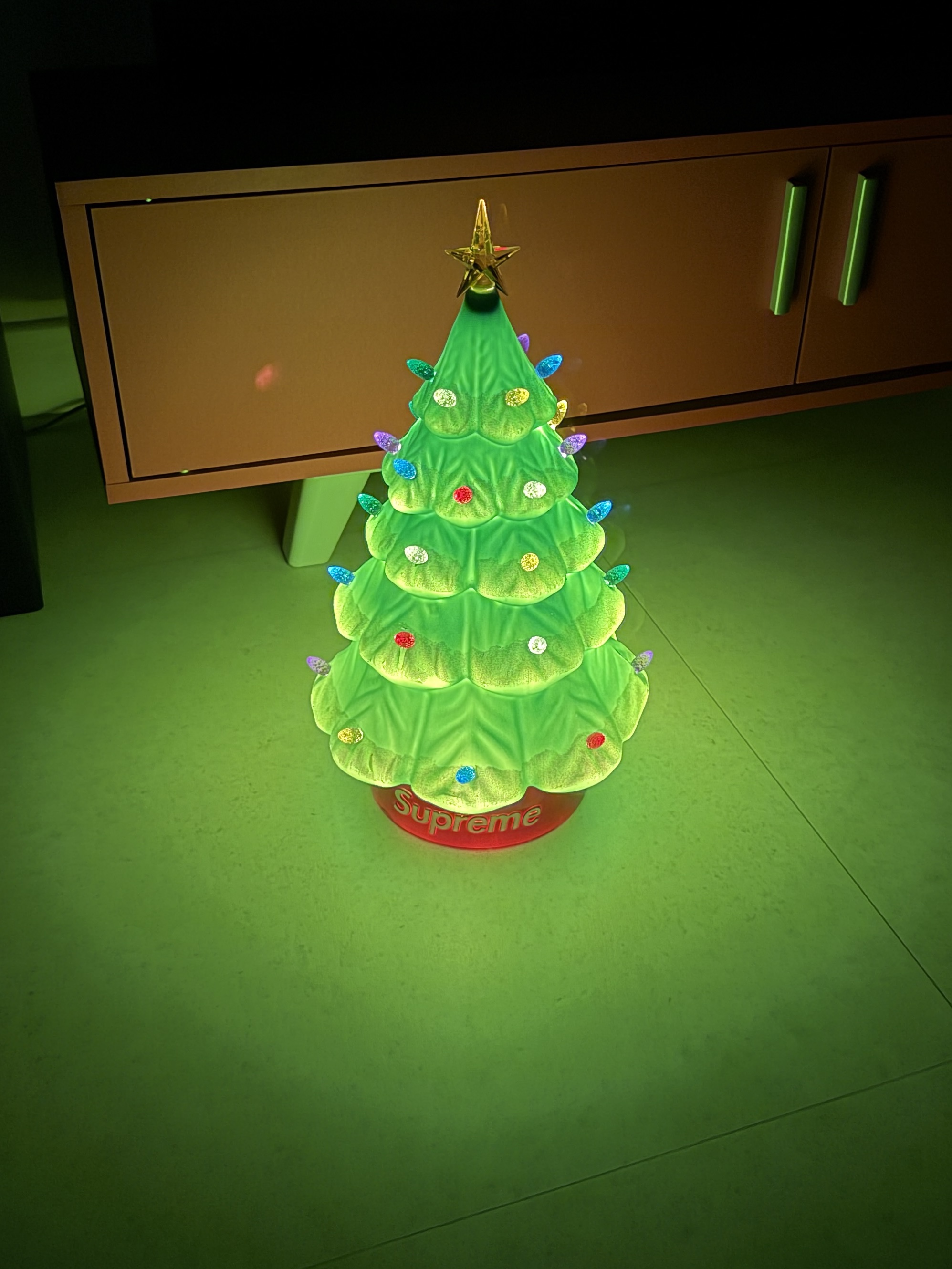 Supreme 15" Holiday Tree Green - 25FW 착용 스타일