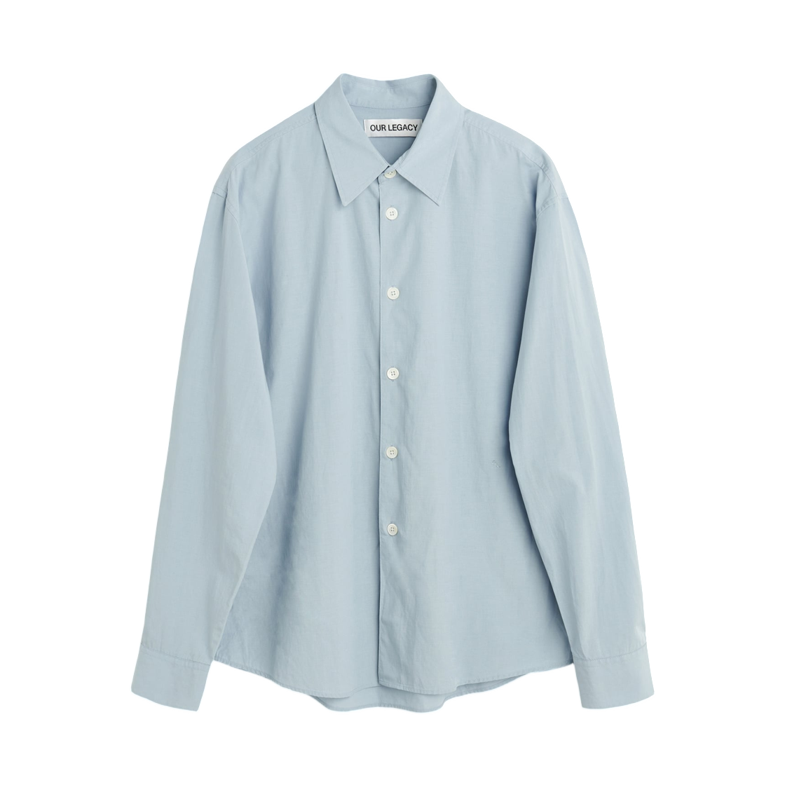 M2262BP Our Legacy Beyond Shirt Powder Blue Liquid Poplin