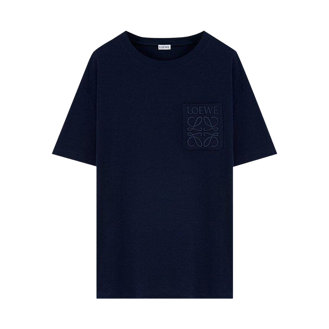H526Y22XBC-9602 Loewe Relaxed Fit T-Shirt in Cotton Dark Navy