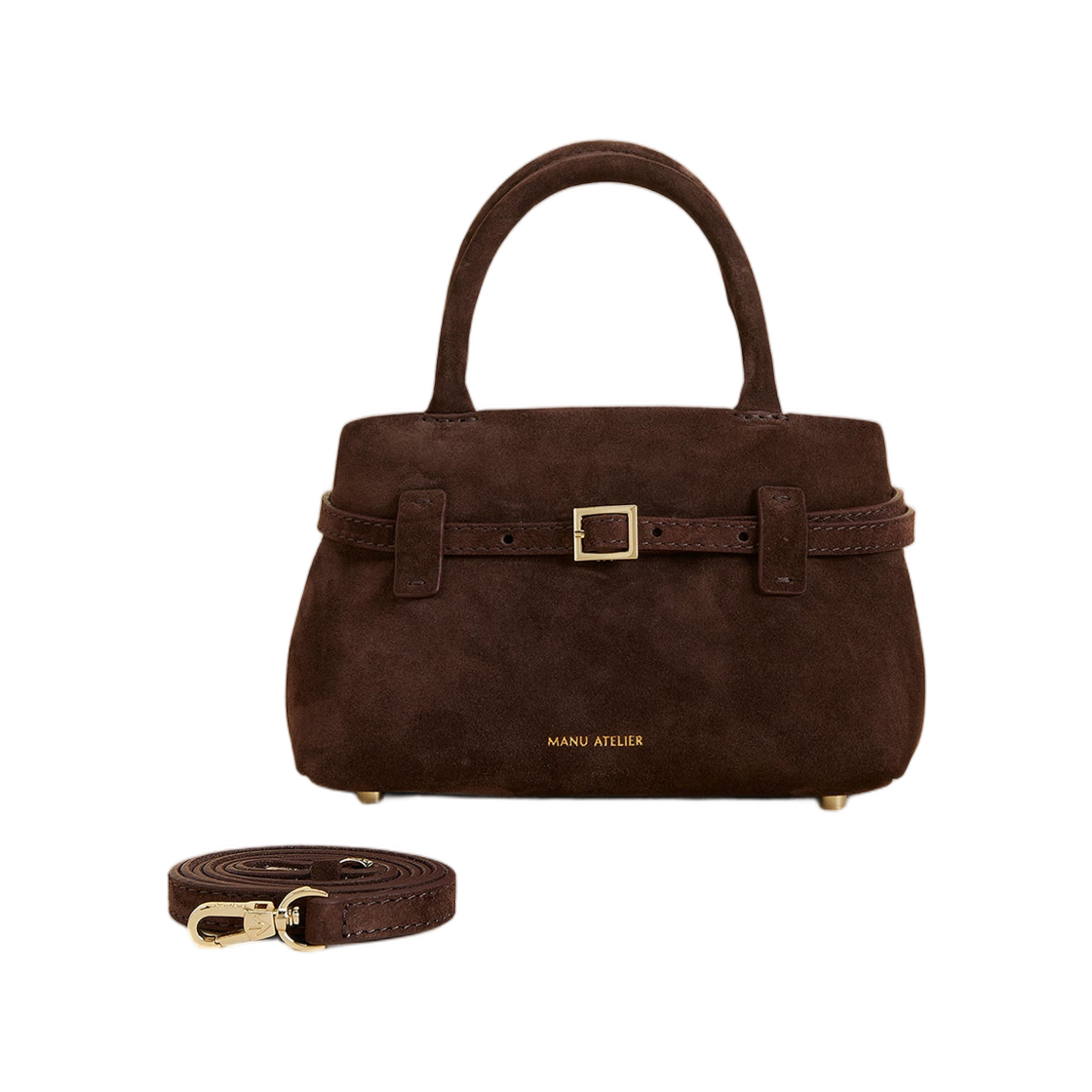 마누 아틀리에 르 깜봉 20 딥 브라운 스웨이드(Manu Atelier Le Cambon 20 Deep Brown Suede)