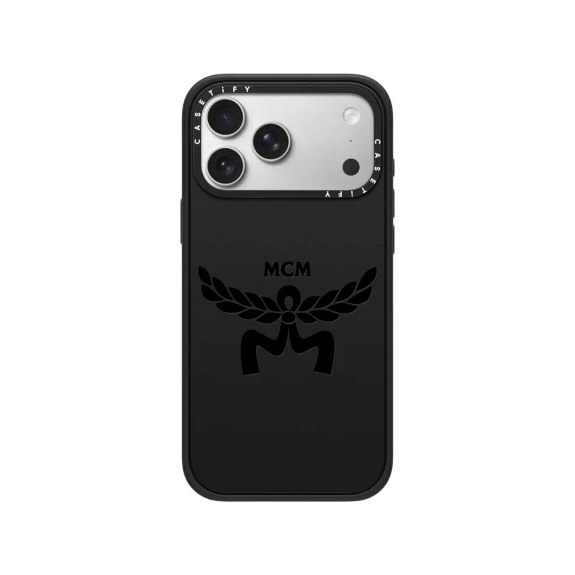 케이스티파이 x MCM 아이폰 로고 블랙 맥세이프 임팩트 케이스(Casetify x MCM iPhone Logo Black Magsafe Impact Case) - 1