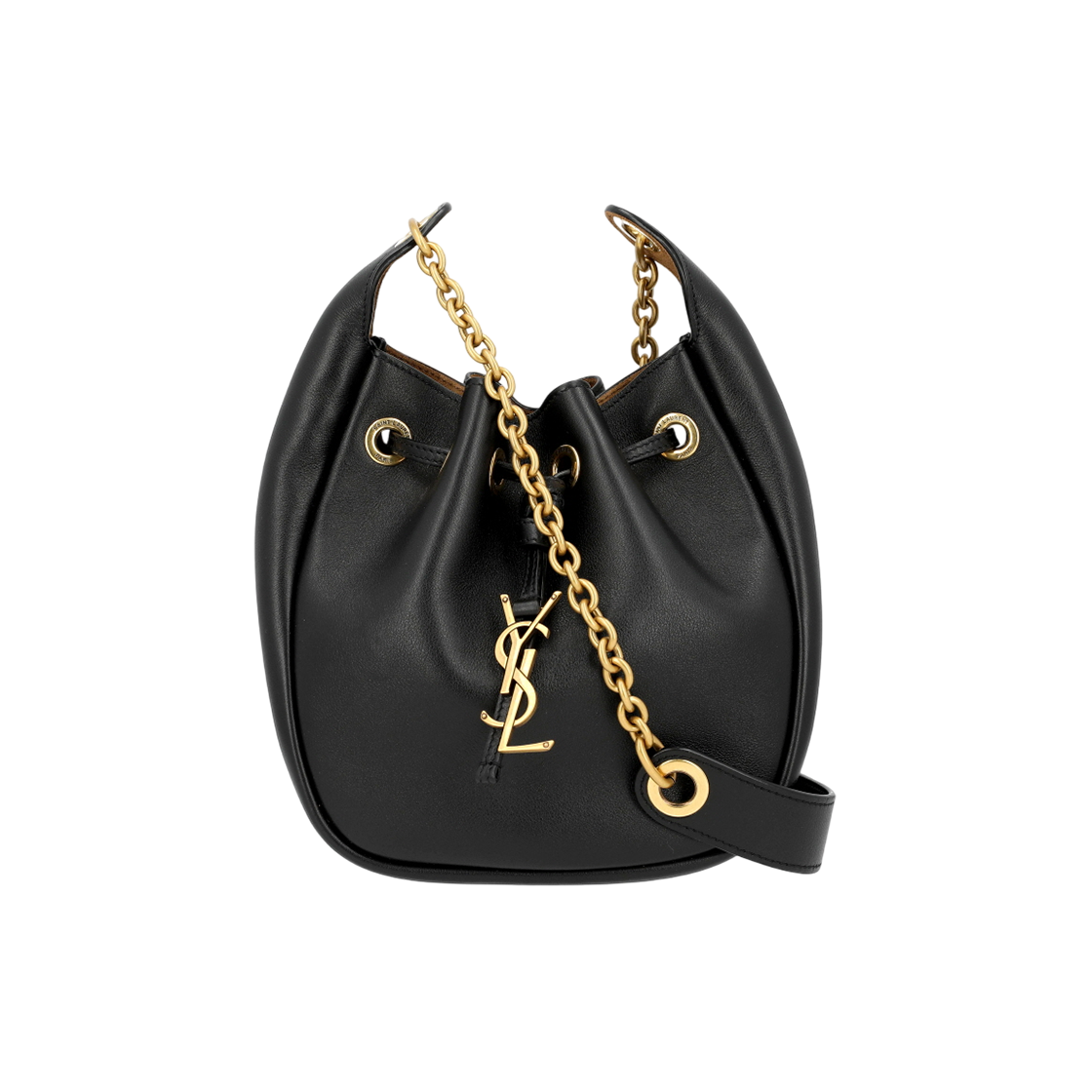 840888 AAFC0 1113 [13% 쿠폰] Saint Laurent Supple Bucket Bag Black