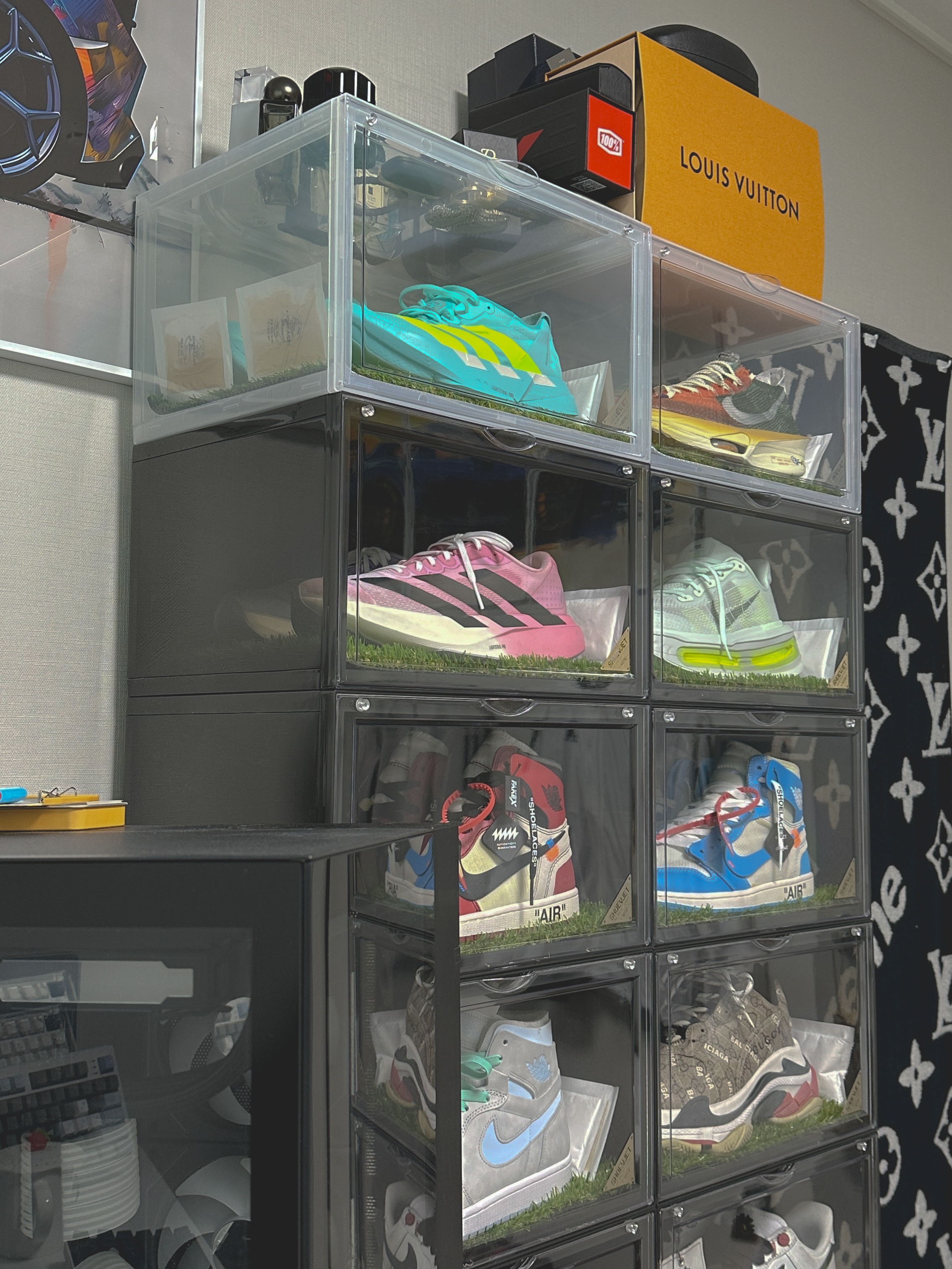 Adidas Adizero Adios Pro 4 Flash Aqua Lucid Lemon, Nike Air Zoom Alphafly Next% 3 Premium Multicolor Starfish 착용 스타일 - 1