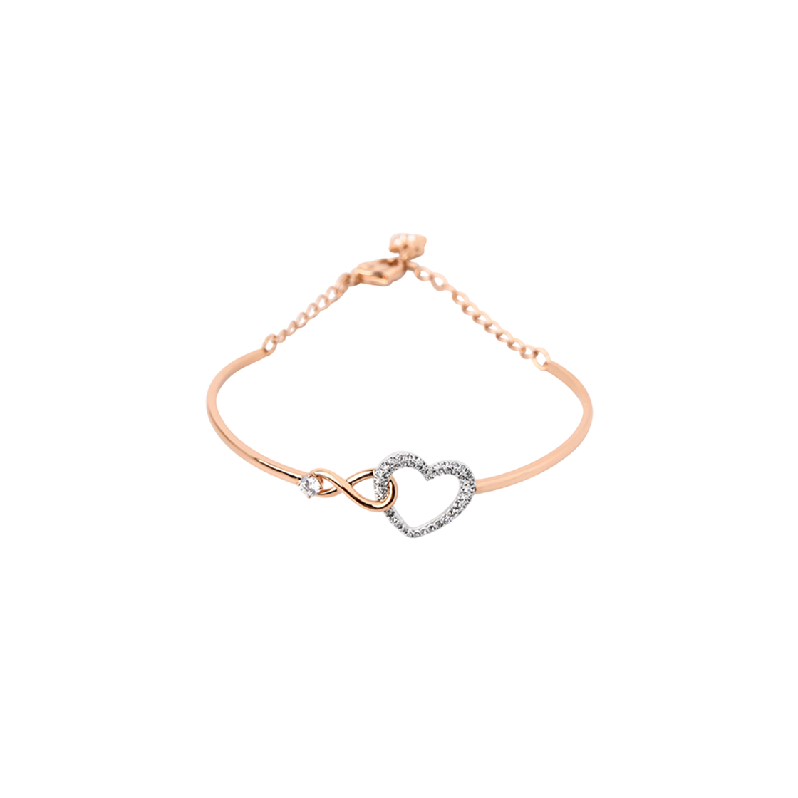 5518869 [13% 쿠폰] (W) Swarovski Infinity Bangle White Mix Metal