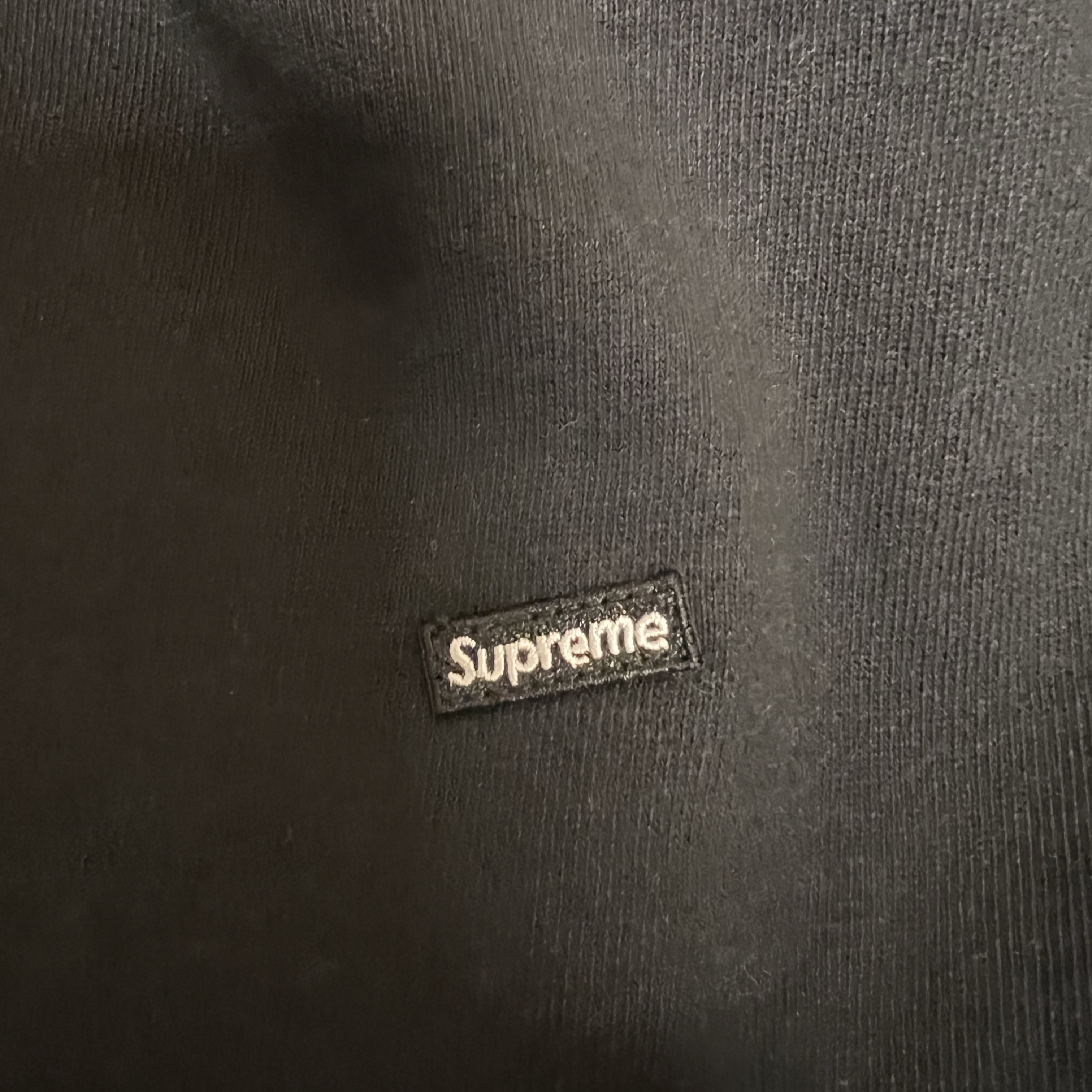 Supreme Small Box Sweatpant Black - 25FW 착용 스타일 - 1