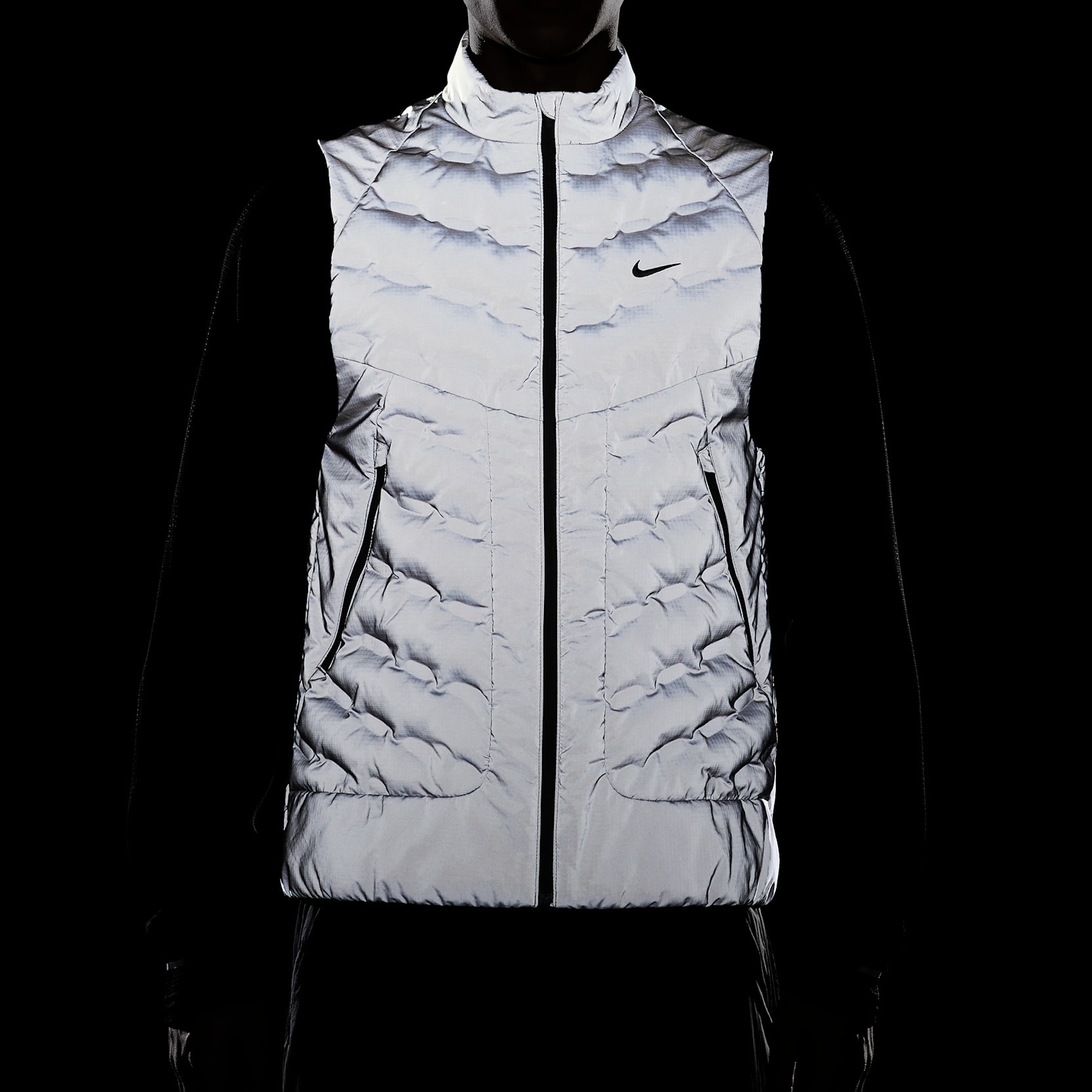 Nike Therma-Fit ADV Reflective Design Running Vest Reflect Silver - Asia 착용 스타일 - 2