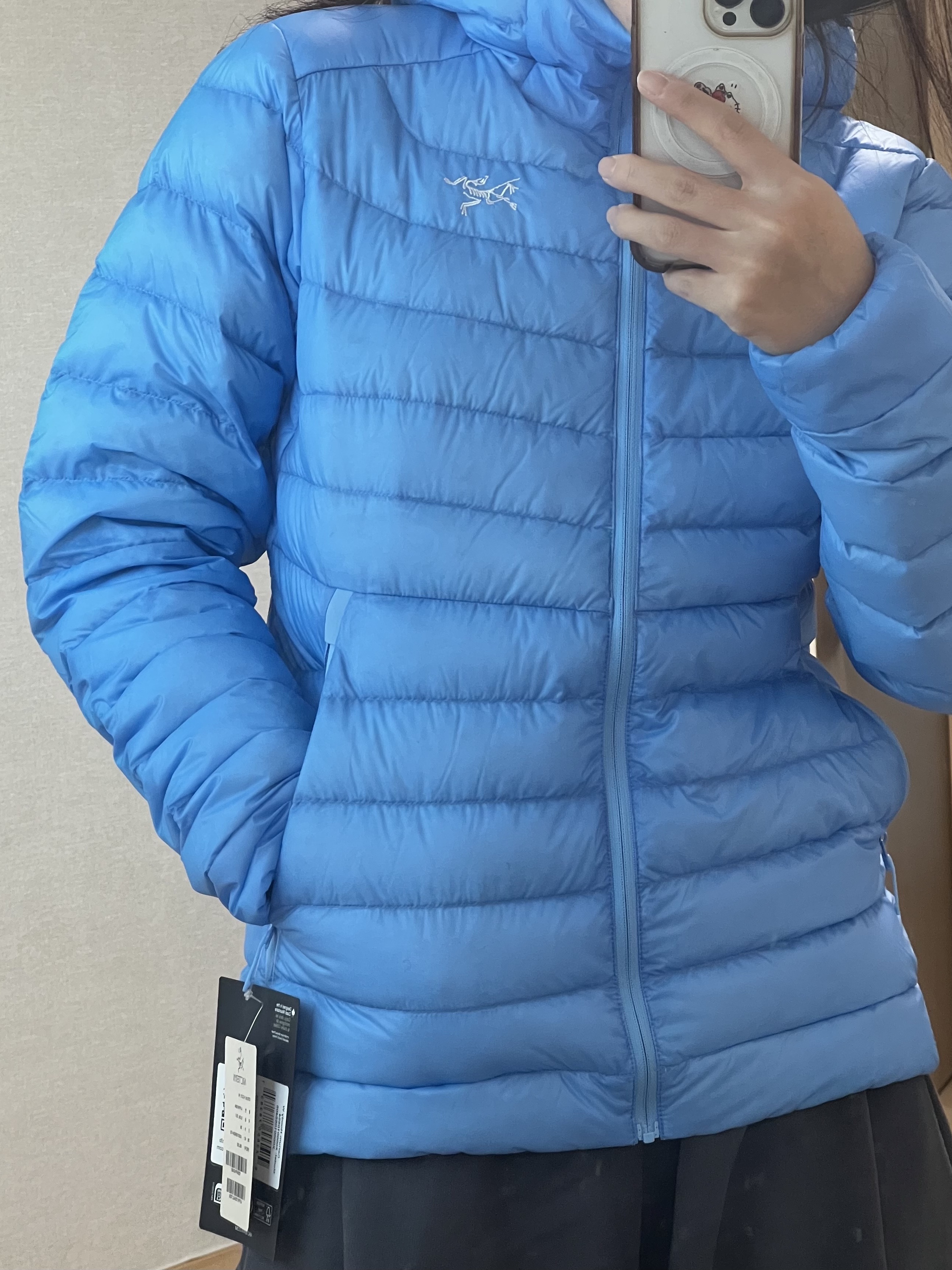 (W) Arc'teryx Cerium Hoody Glacial 착용 스타일