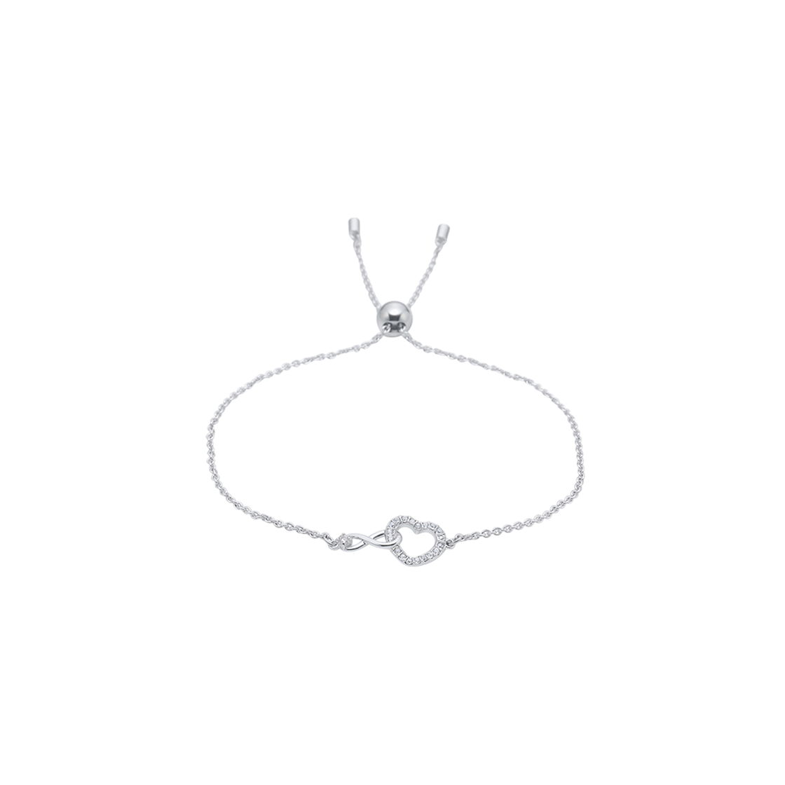 5524421 [13% 쿠폰] (W) Swarovski Infinity Bracelet White Rhodium Plated