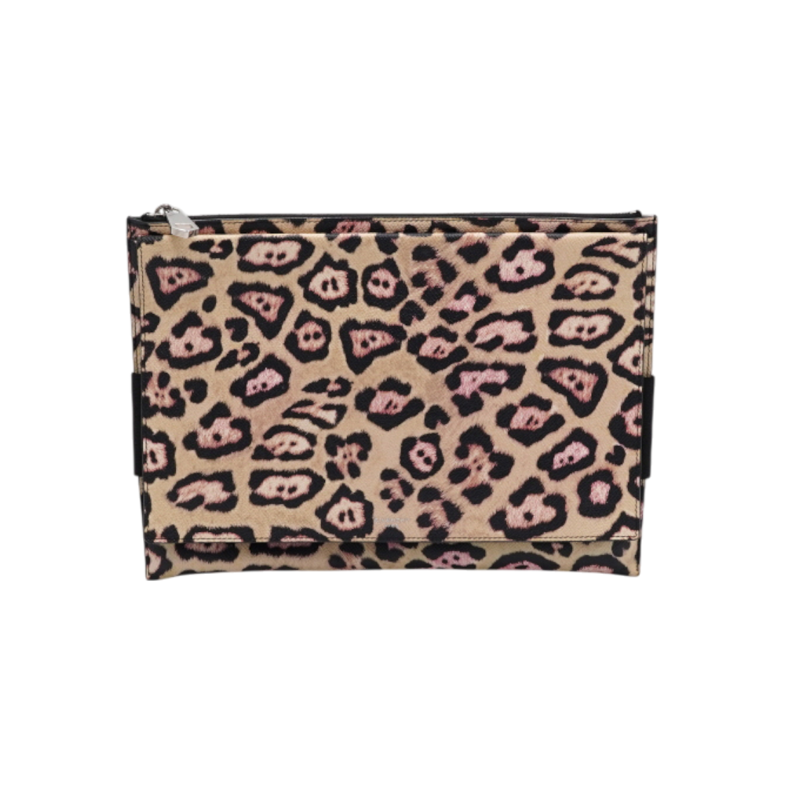 ITHMOPVUDILP Givenchy Leopard Print Canvas Flap Clutch Bag