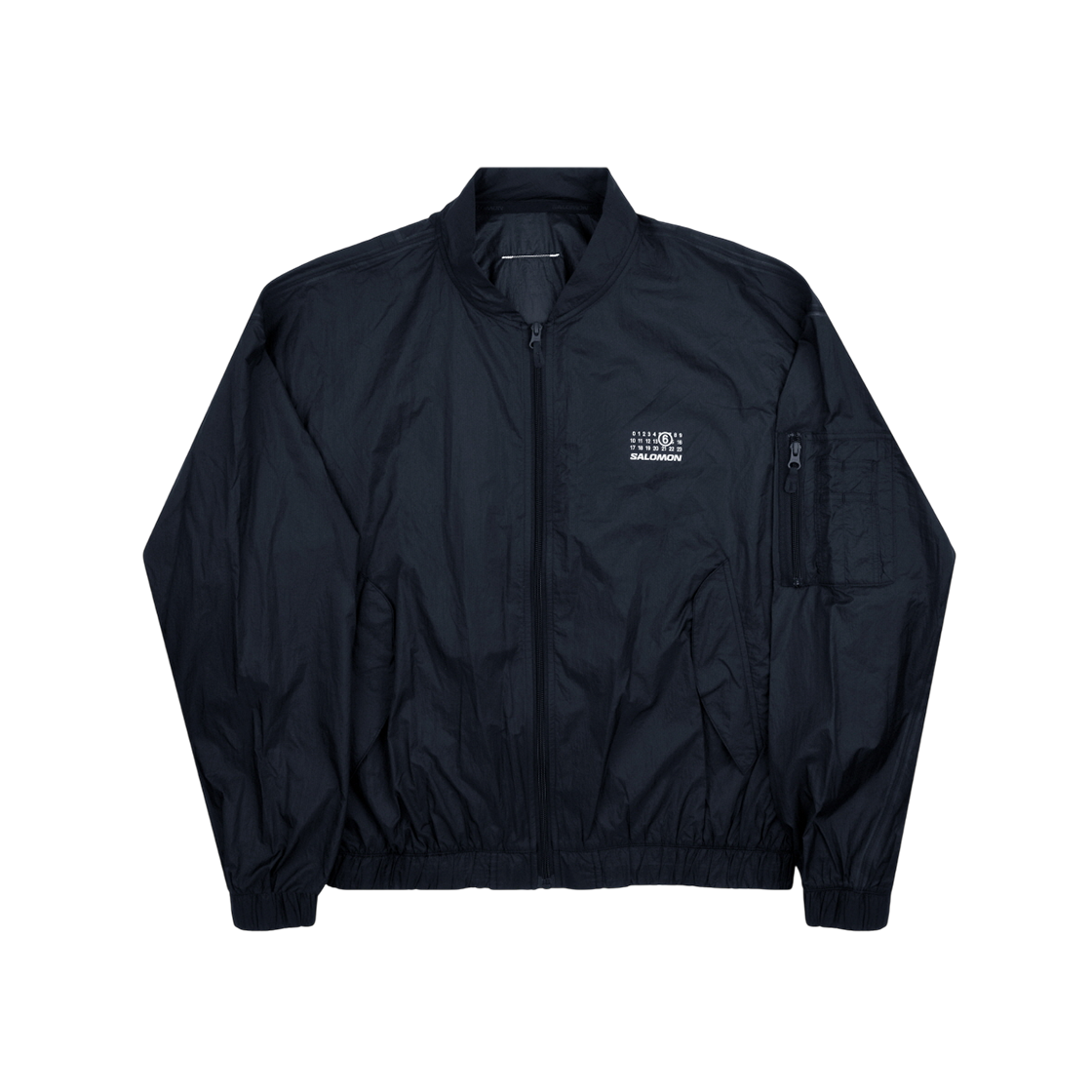 SH0AM0056 M35418 900 [13% 쿠폰] Salomon x MM6 Maison Margiela Number Logo Printed Bomber Jacket Black